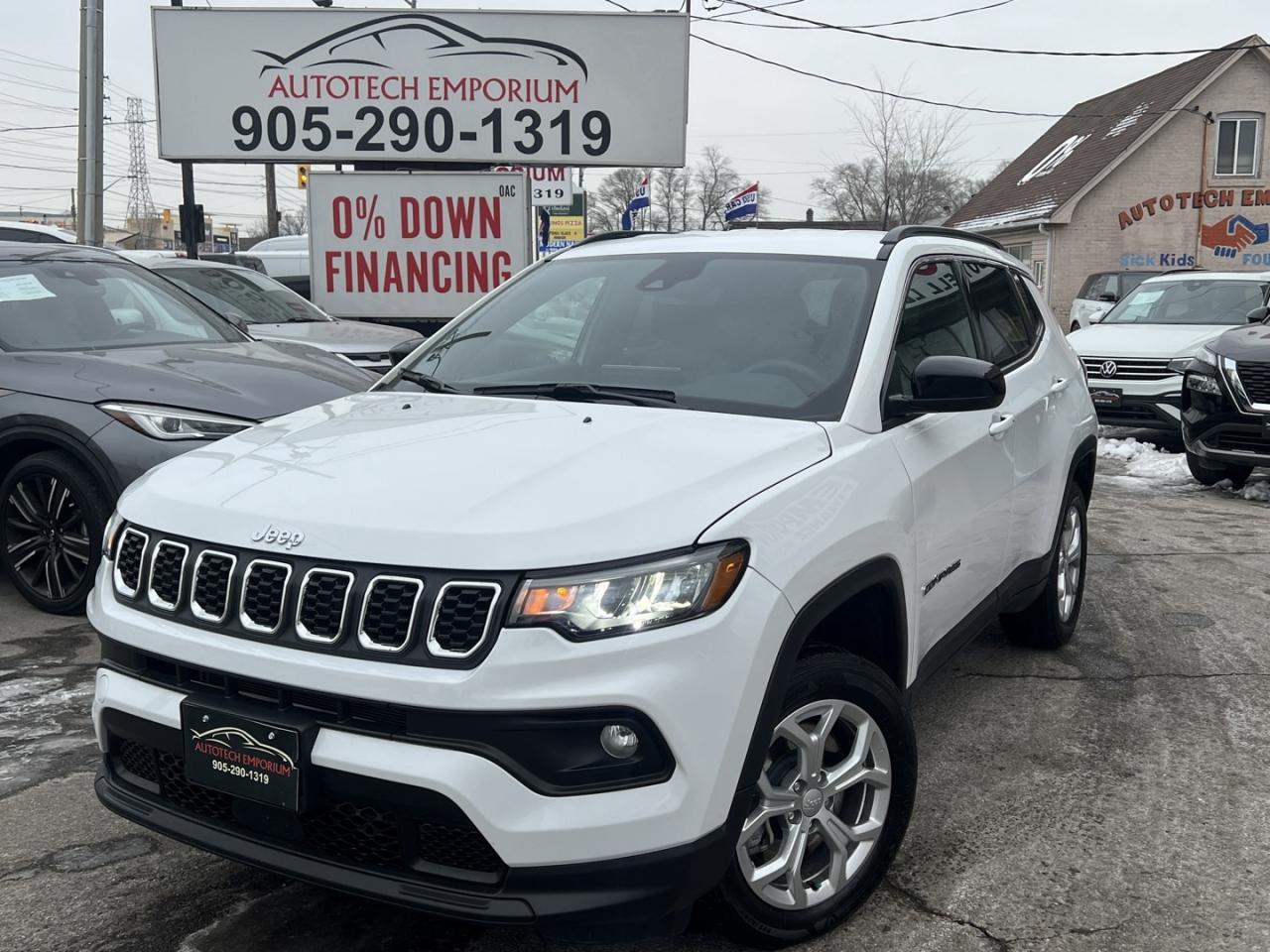 2024 Jeep Compass North 4X4 Pearl White   Htd Seats   Remote Start Photo0