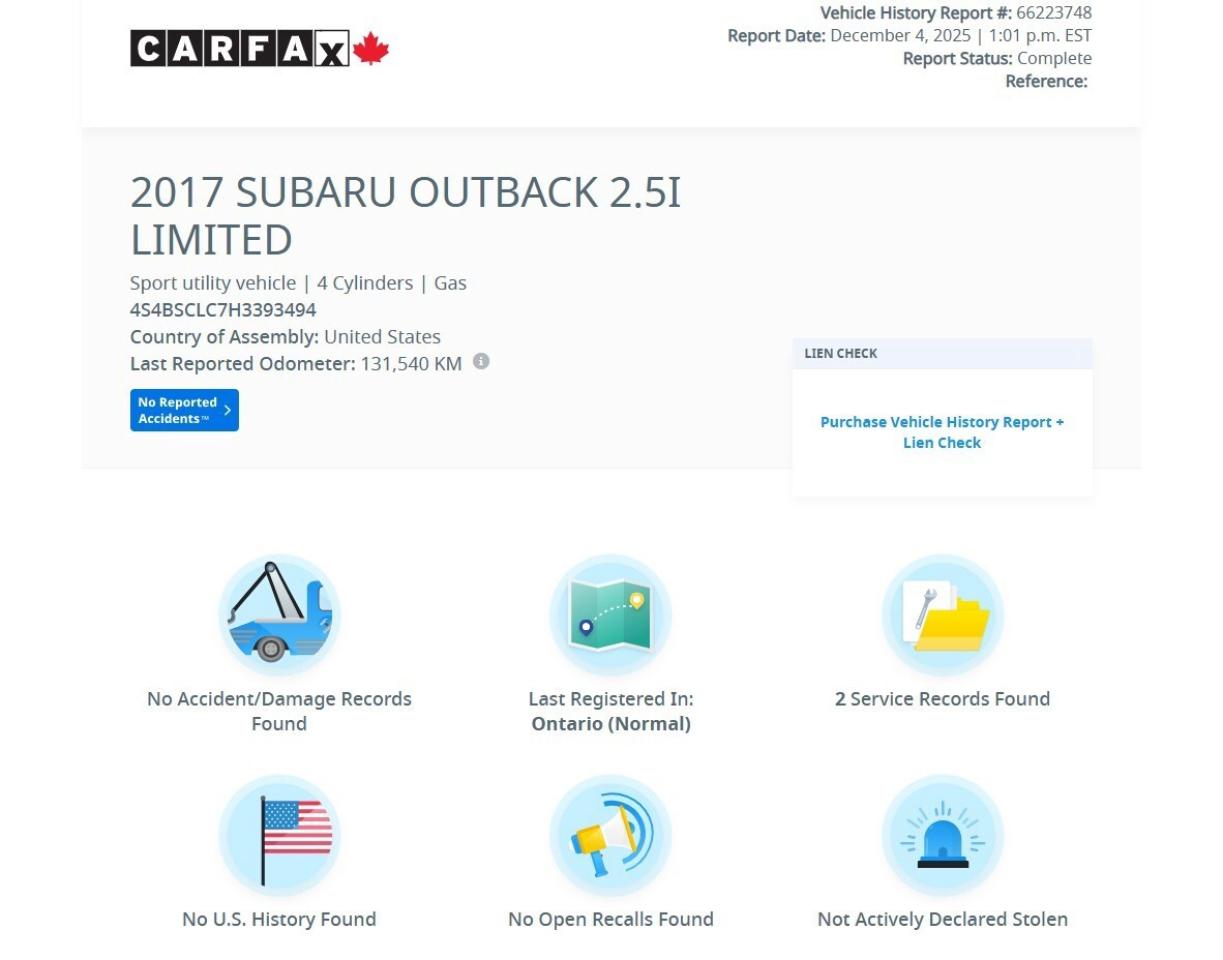 2017 Subaru Outback LIMITED-AWD/NAV/LEATHER/B CAM/SUNROOF/BLIS/H SEATS Photo