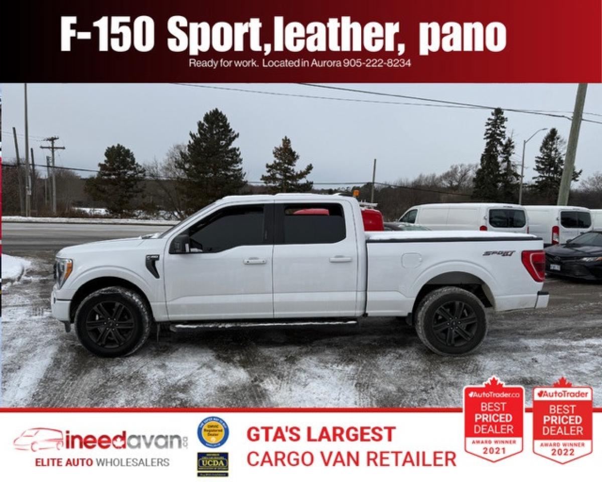 2021 Ford F-150 SPORT MODEL, V6, LEATHER, PANO ROOF Photo0