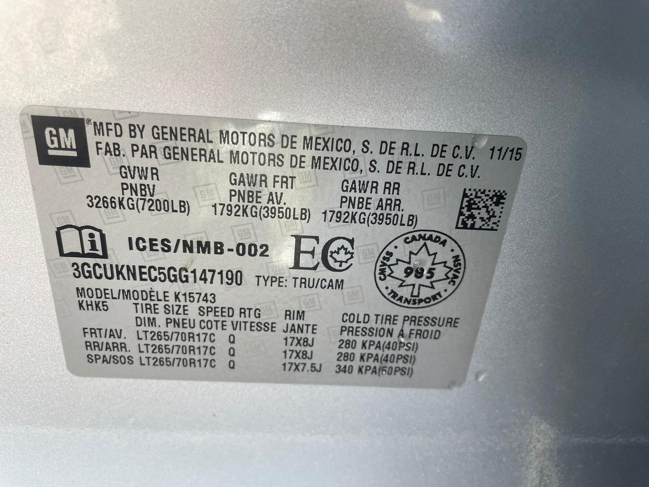 2016 Chevrolet Silverado 1500 4WD Crew Cab 143.5  Work Truck Photo