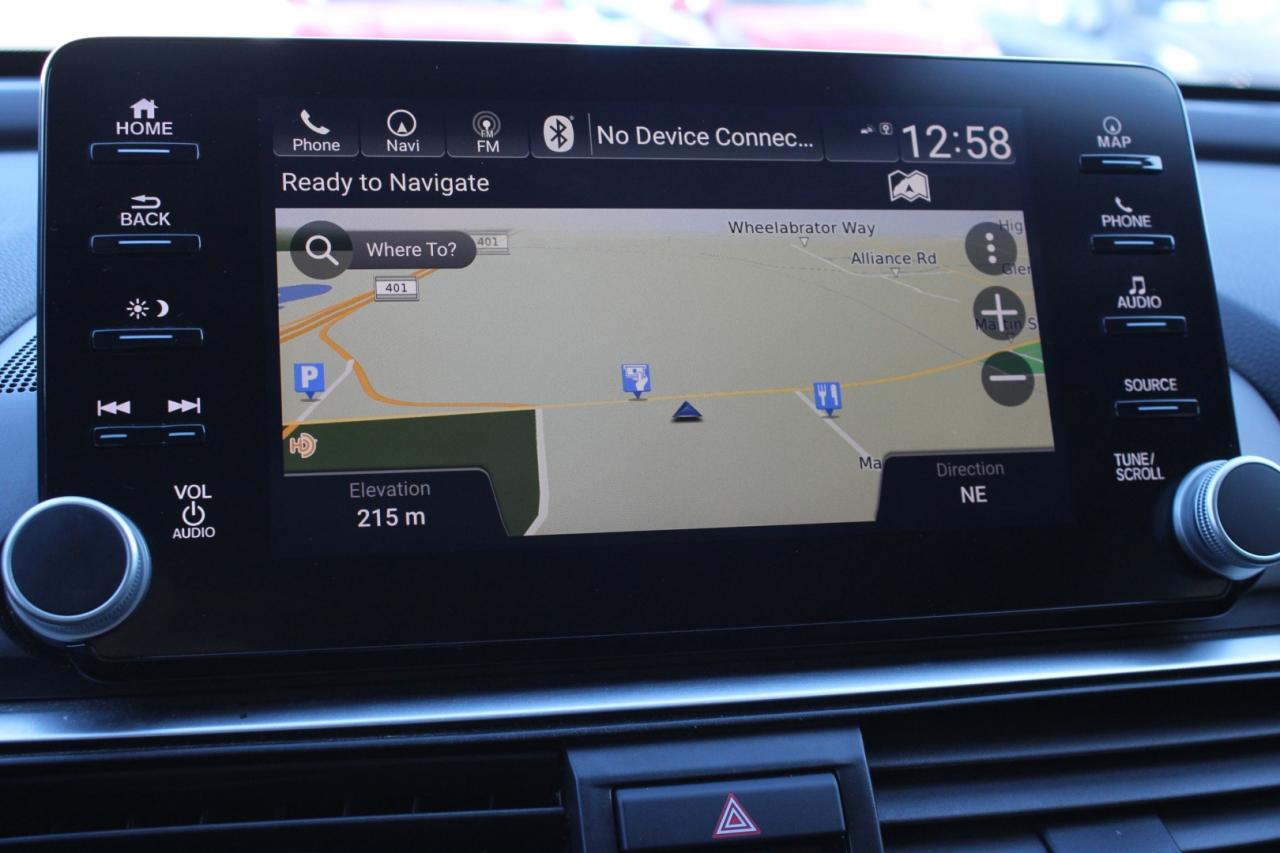 2018 Honda Accord Touring CVT   No Accident   Safety Certified   HUD Photo