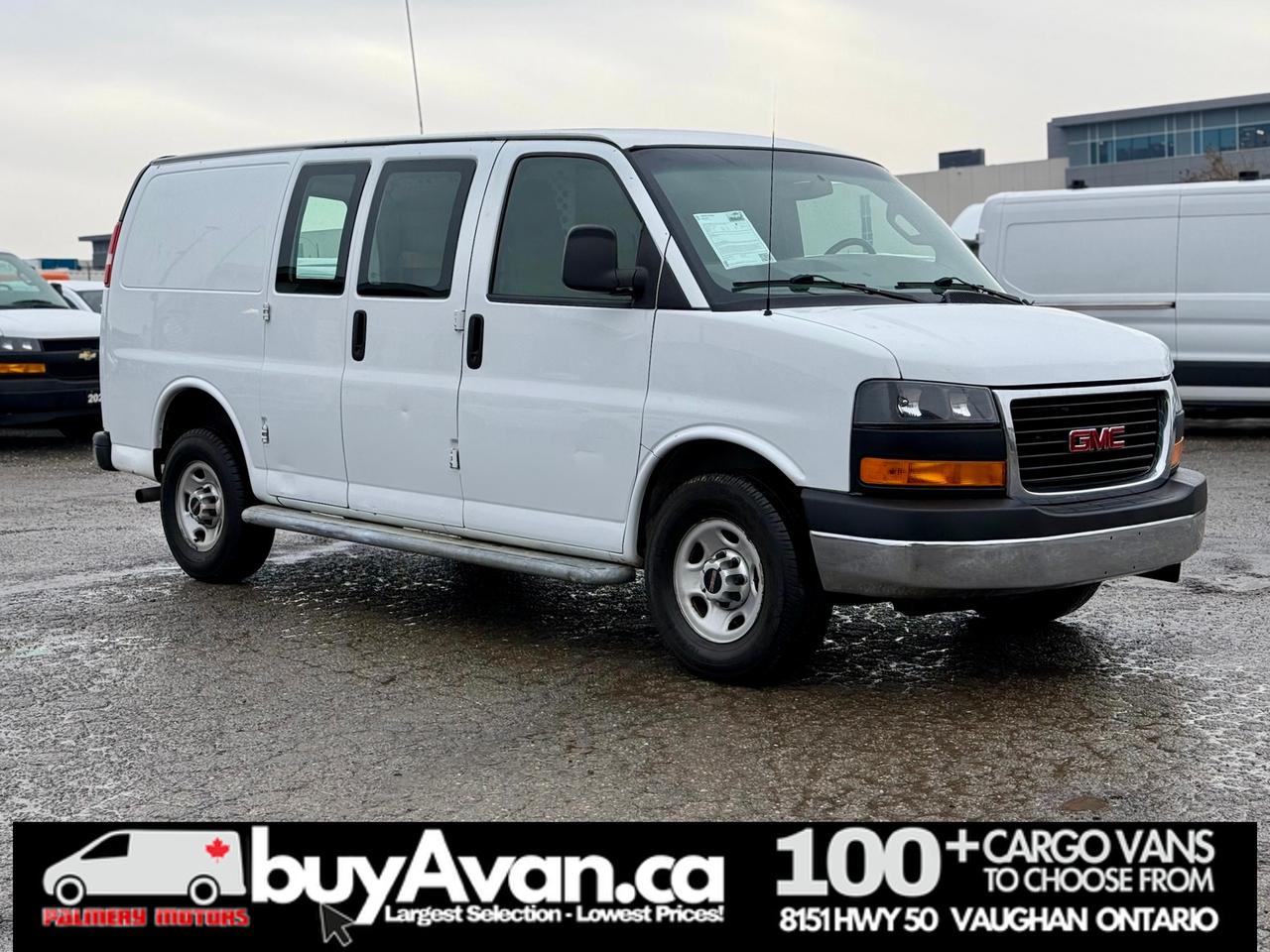 2017 GMC Savana Cargo Van V8   135WB   CERTIFIED   Divider   No Fees Photo