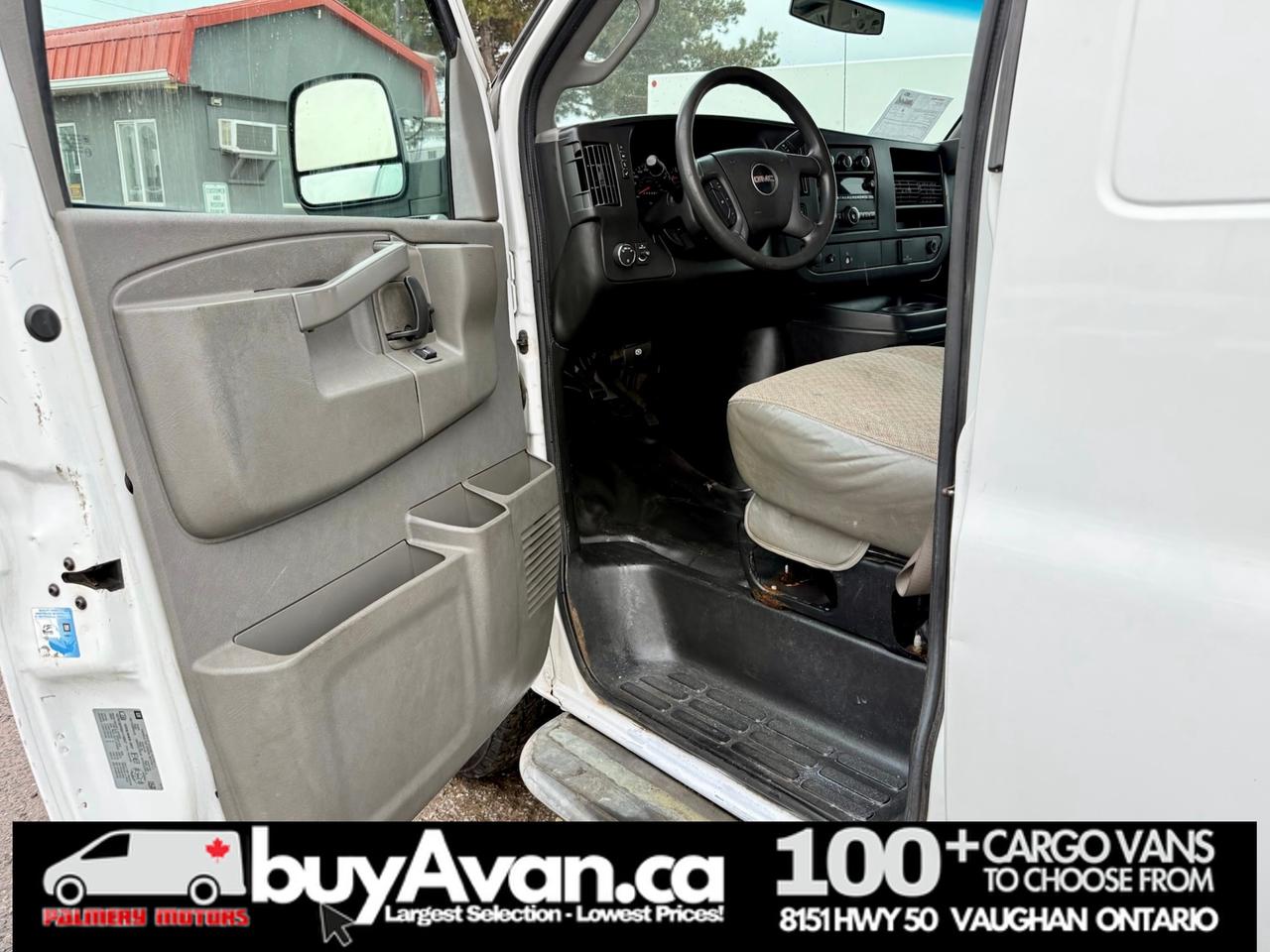 2017 GMC Savana Cargo Van V8   135WB   CERTIFIED   Divider   No Fees Photo