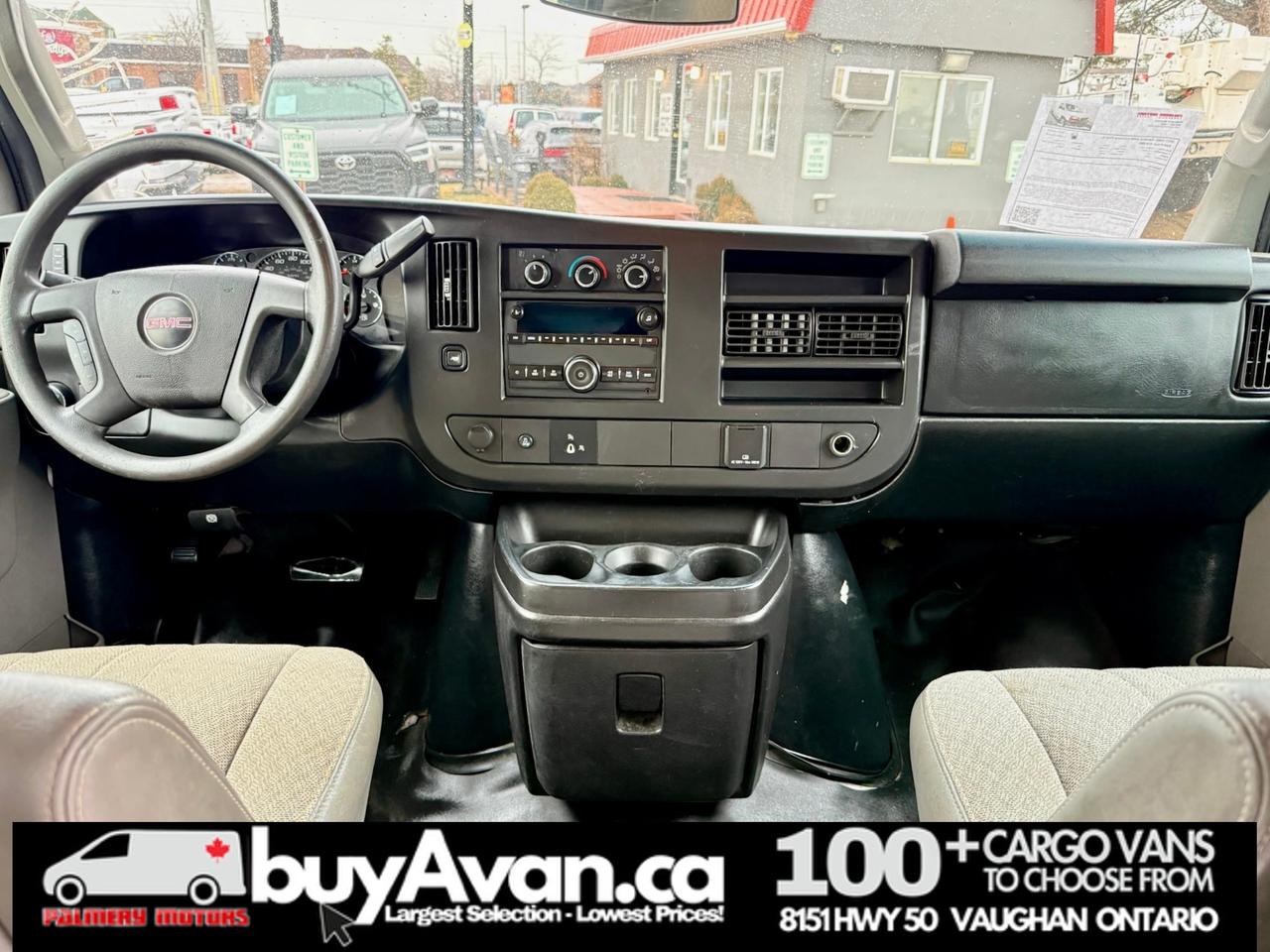 2017 GMC Savana Cargo Van V8   135WB   CERTIFIED   Divider   No Fees Photo