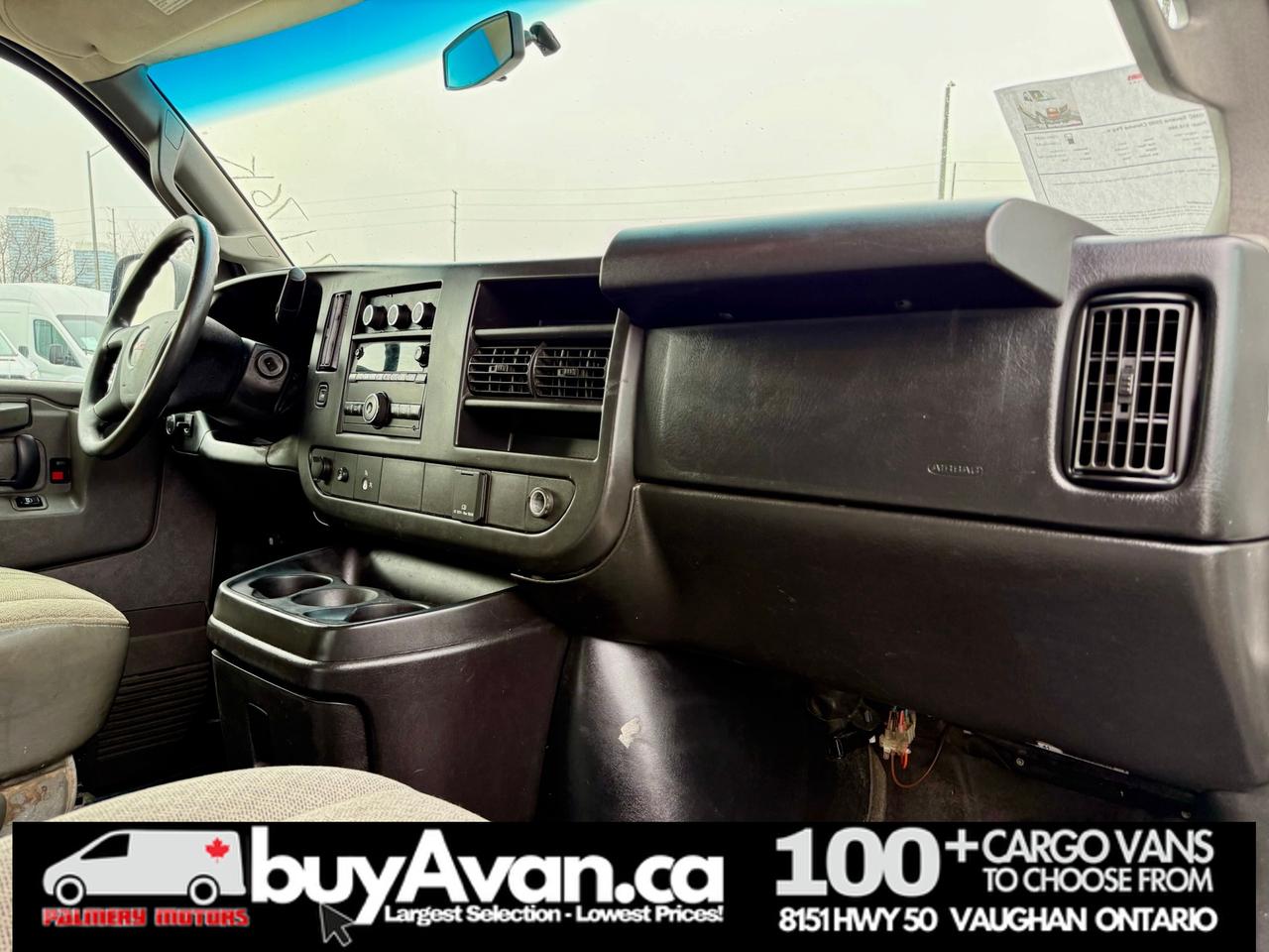 2017 GMC Savana Cargo Van V8   135WB   CERTIFIED   Divider   No Fees Photo