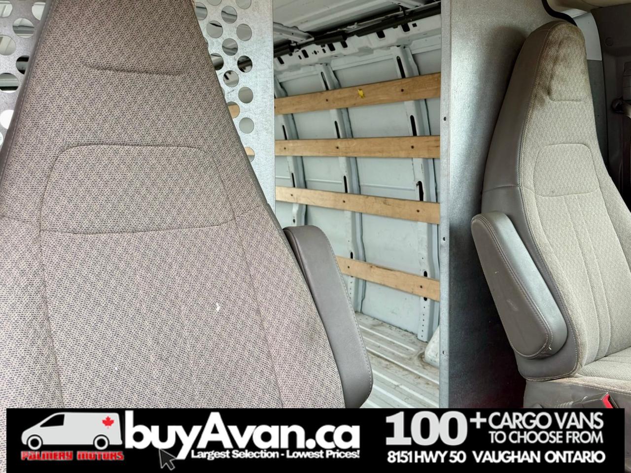 2017 GMC Savana Cargo Van V8   135WB   CERTIFIED   Divider   No Fees Photo