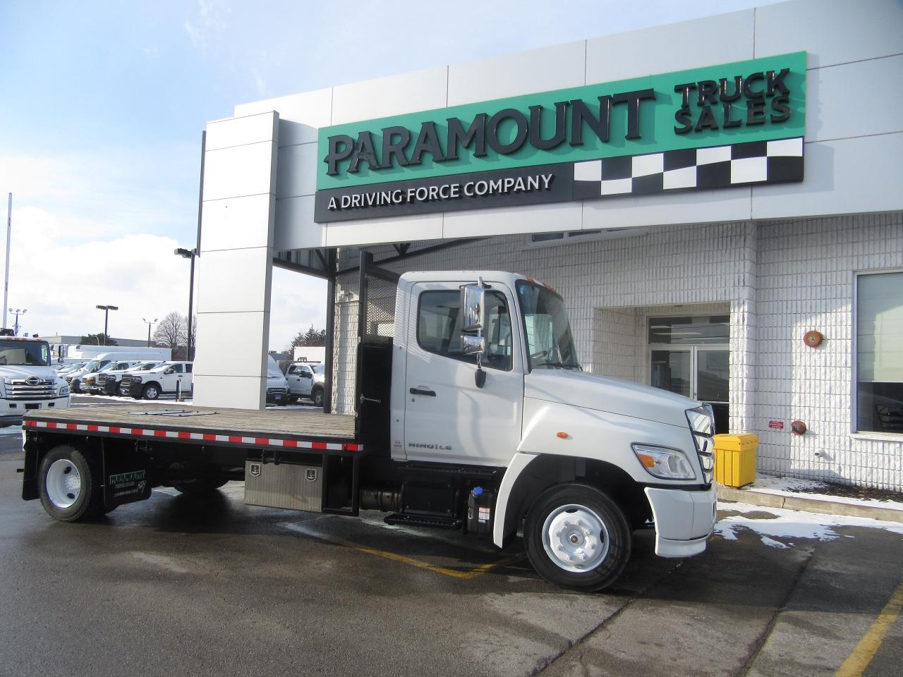 2023 Hino L6 DIESEL 16FT FLAT DECK WITH TIE STRAP PACKAGE Photo0