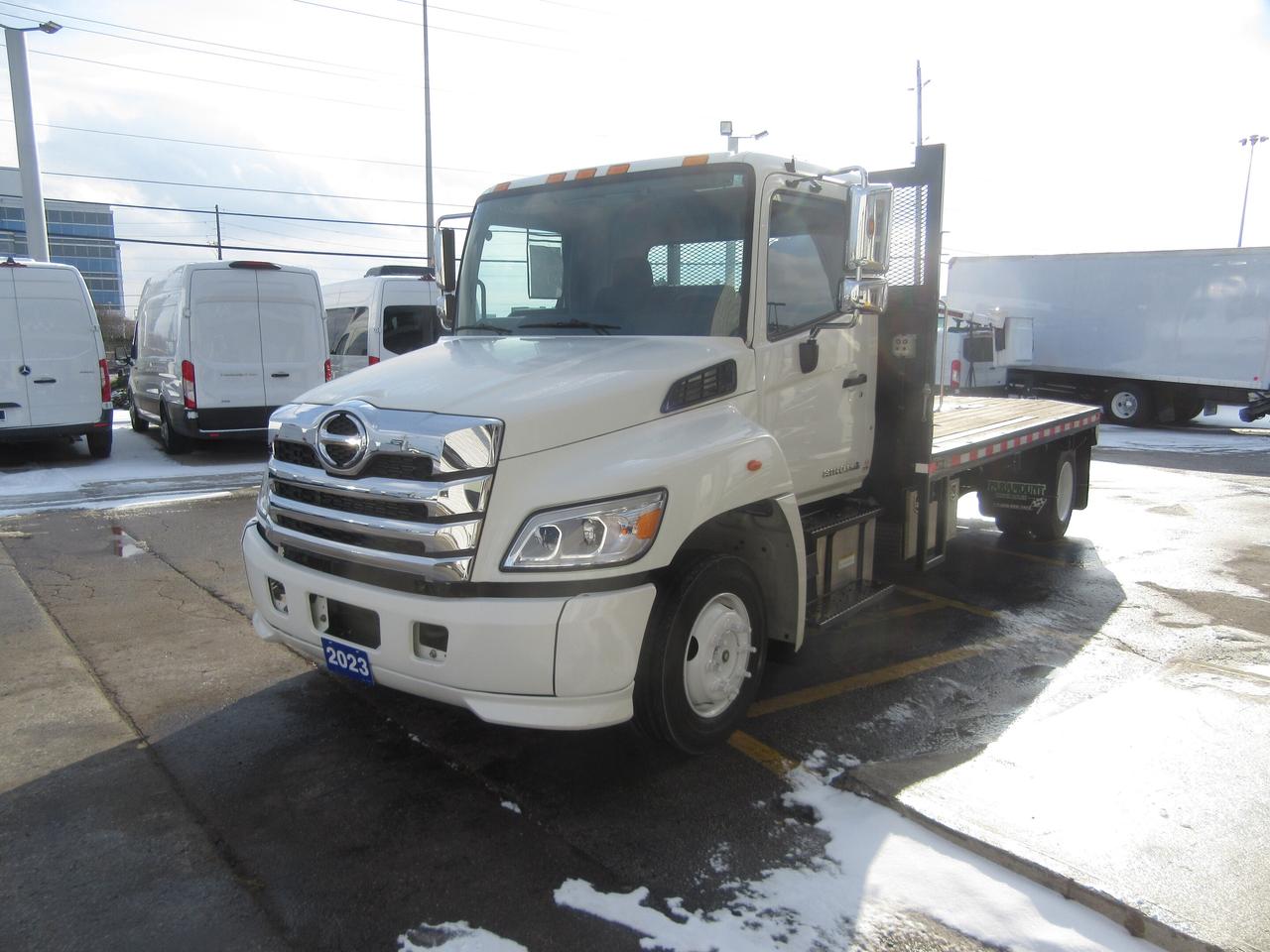 2023 Hino L6 DIESEL 16FT FLAT DECK WITH TIE STRAP PACKAGE Photo