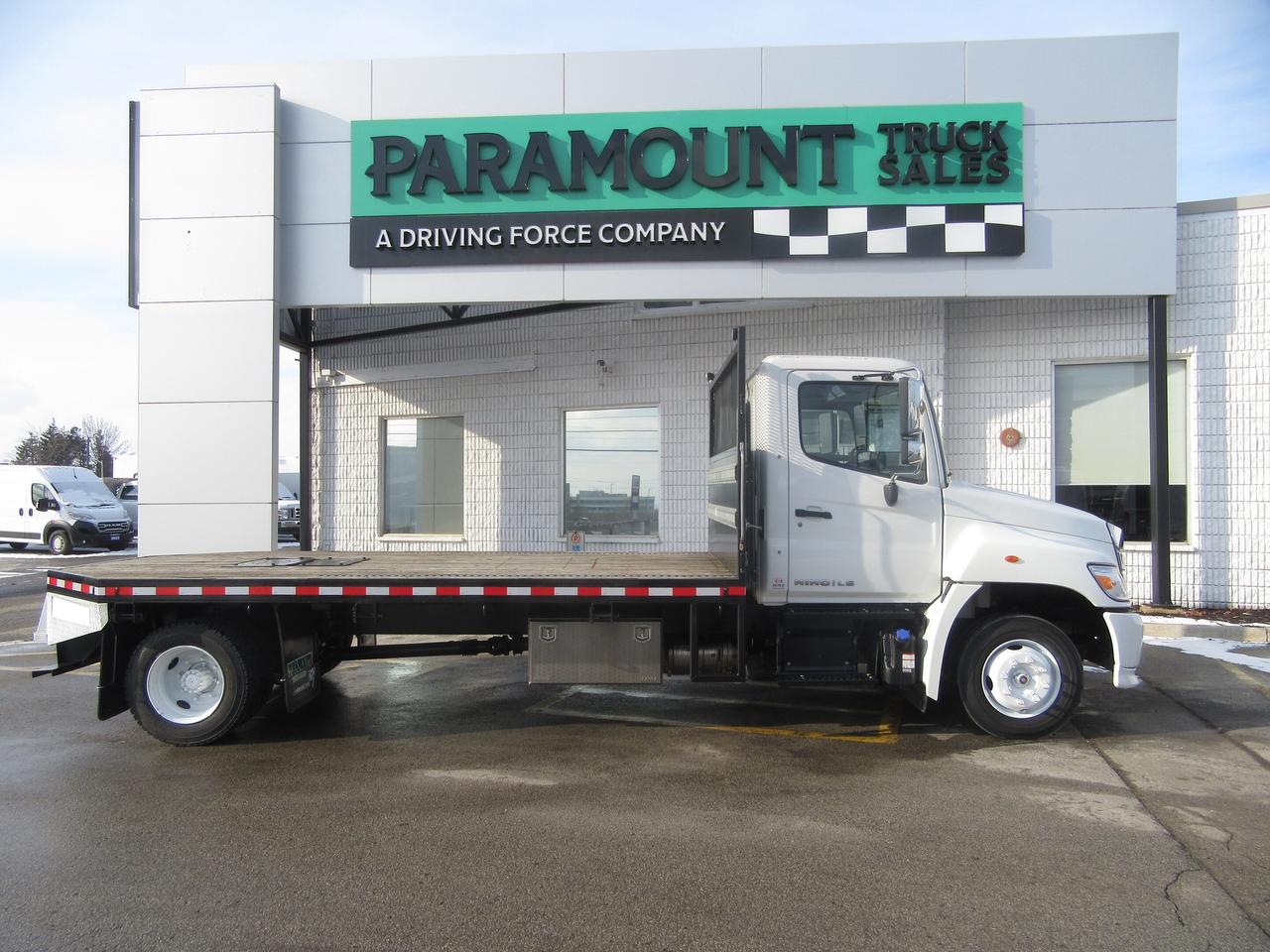 2023 Hino L6 DIESEL 16FT FLAT DECK WITH TIE STRAP PACKAGE Photo