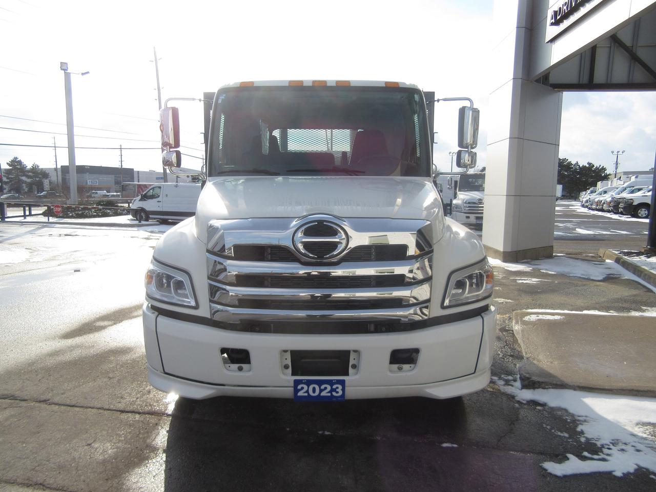 2023 Hino L6 DIESEL 16FT FLAT DECK WITH TIE STRAP PACKAGE Photo