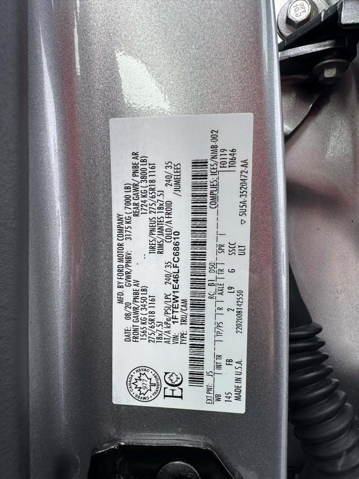 2020 Ford F-150 XLT 4WD 3.5L Eco Boost Sport Photo