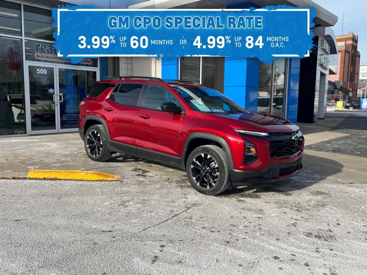 2025 Chevrolet Equinox RS WOW! 3.99% FINANCE ON CPO OAC Photo2