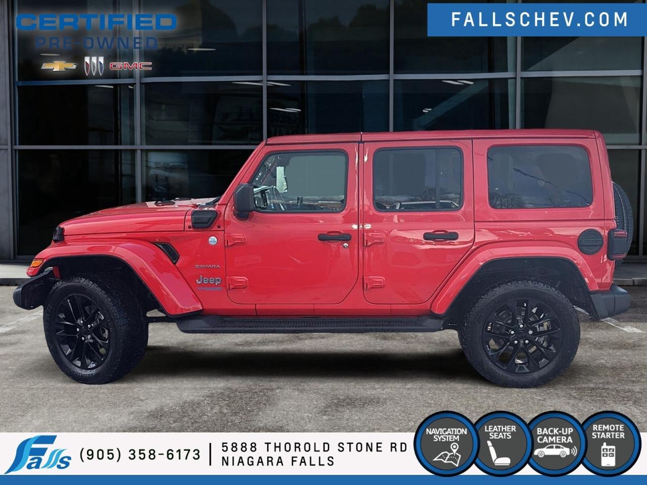 2021 Jeep Wrangler 4xe Sahara HARD AND SOFT TOP,NAV,LEATHER Photo4