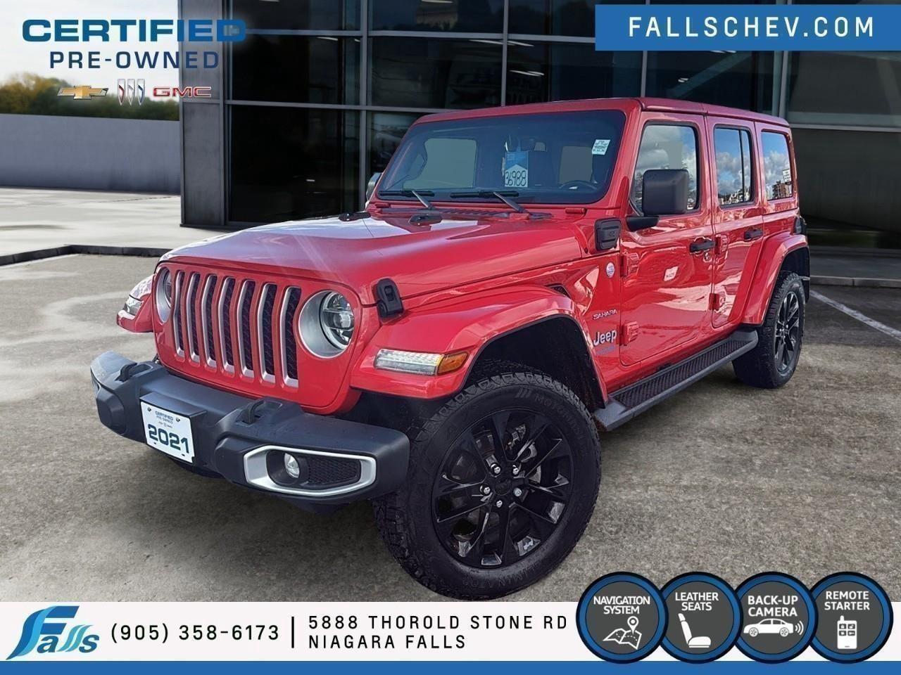2021 Jeep Wrangler 4xe Sahara HARD AND SOFT TOP,NAV,LEATHER Photo