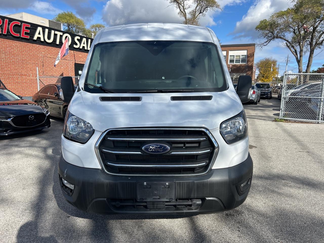2020 Ford Transit Cargo Van T-150 148 l Med Rf 8670 GVWR l Leather l Camera l Photo