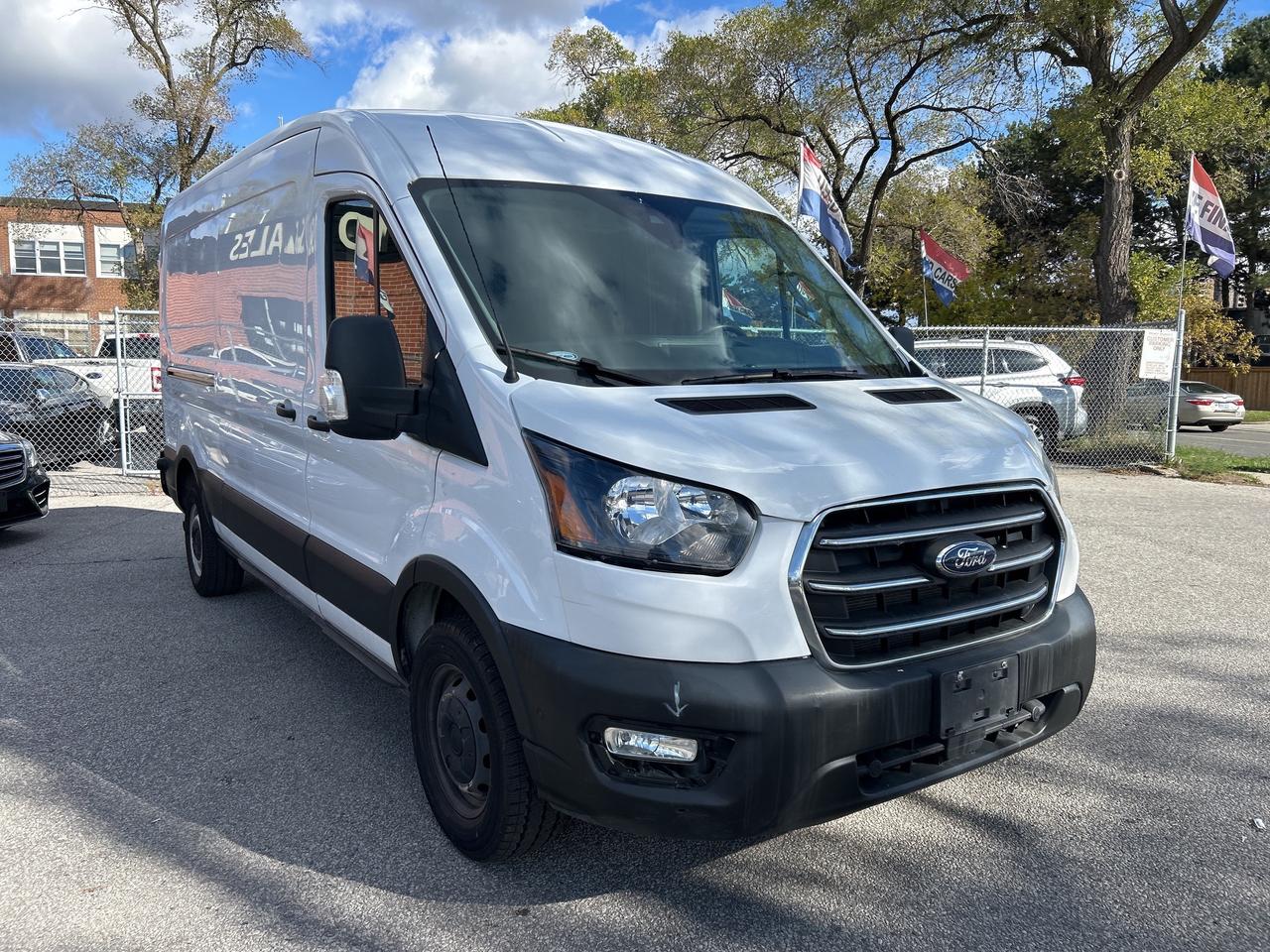 2020 Ford Transit Cargo Van T-150 148 l Med Rf 8670 GVWR l Leather l Camera l Photo
