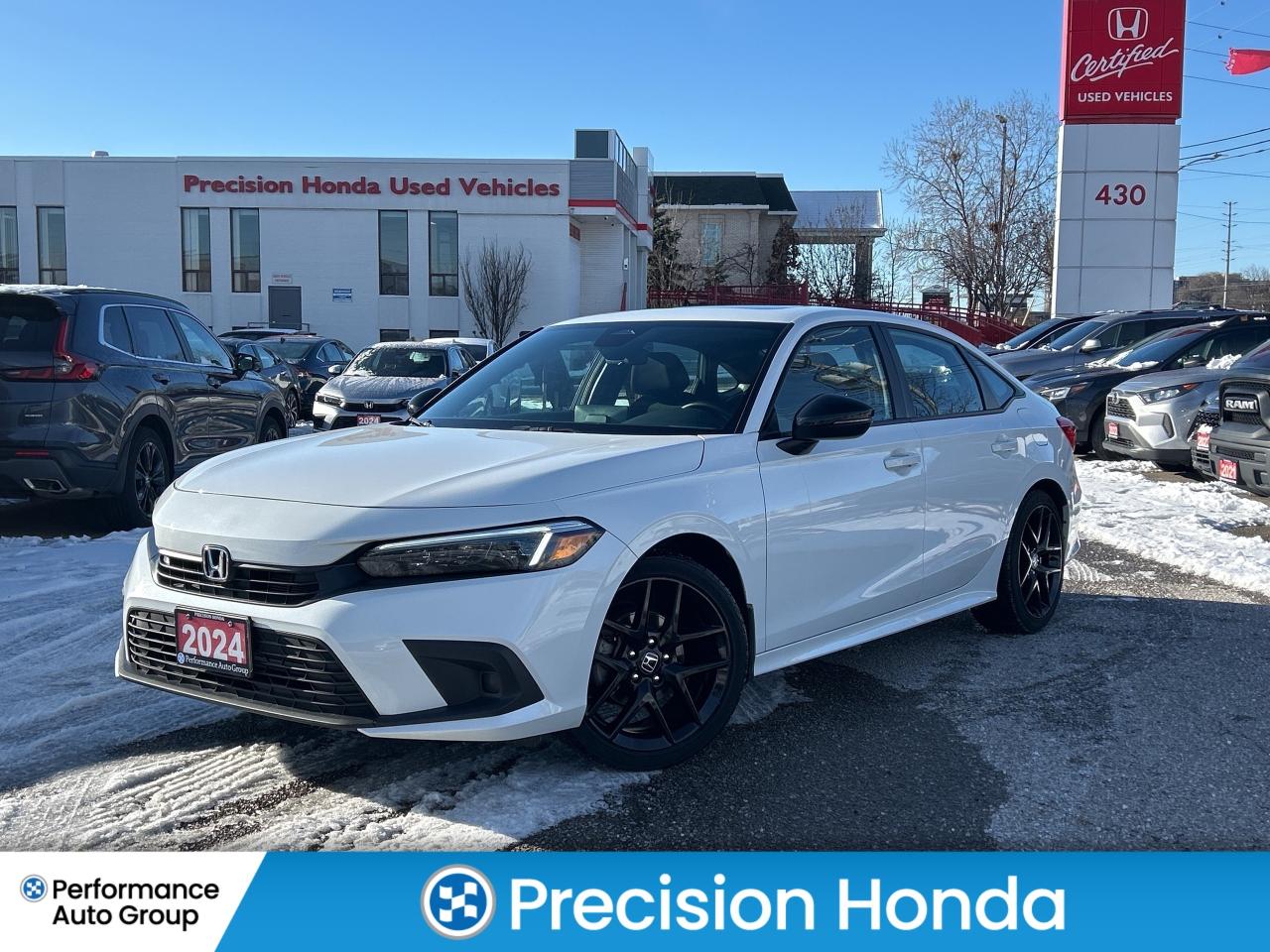 2024 Honda Civic Sedan Sport CarPlay Rear Cam Sunroof Heated Seats Photo0