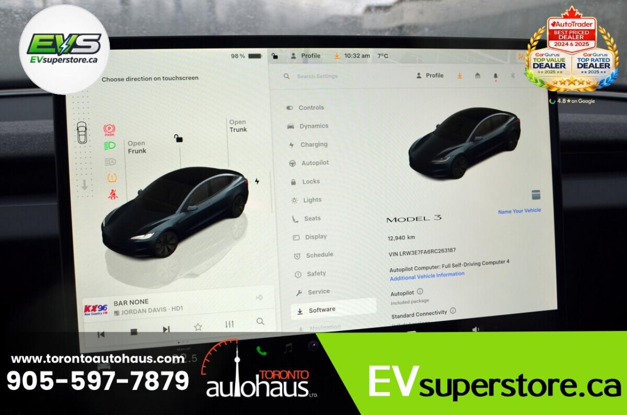 2024 Tesla Model 3 EVSUPERSTORE.CA I OVER 150 EV's IN STOCK Photo
