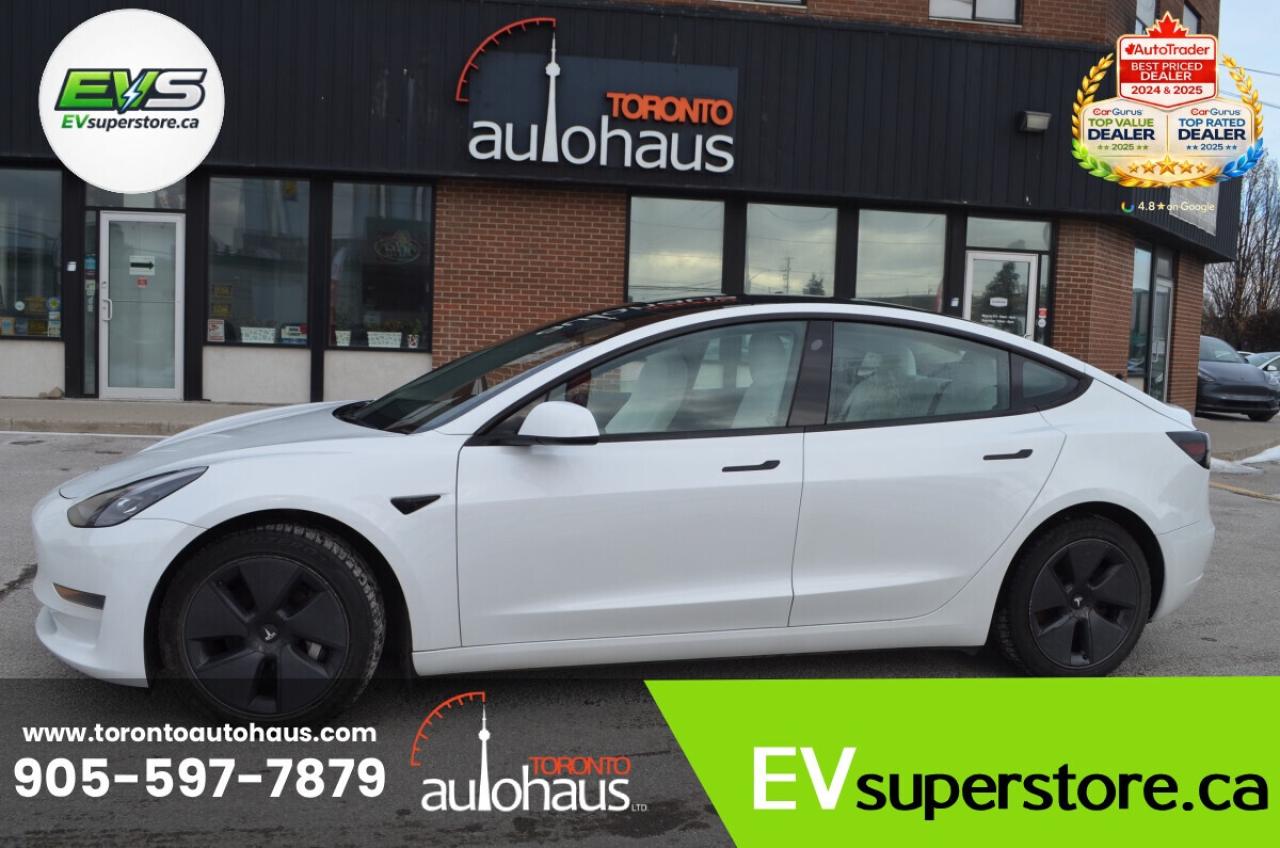 2021 Tesla Model 3 WHITE INTERIOR I OVER 100 TESLAS AT EVSUPERSTORE.C Photo
