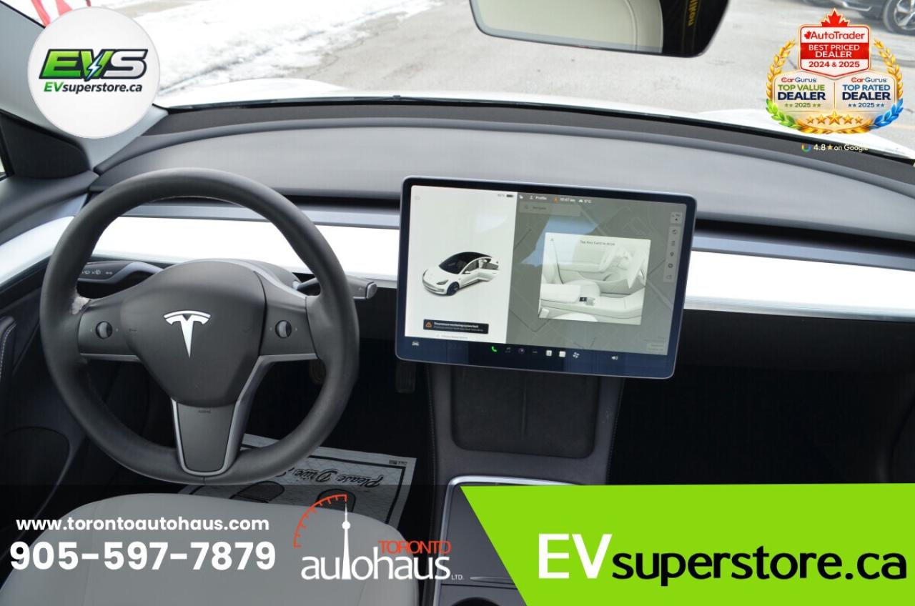 2021 Tesla Model 3 WHITE INTERIOR I OVER 100 TESLAS AT EVSUPERSTORE.C Photo