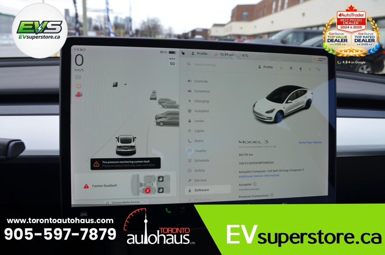 2021 Tesla Model 3 WHITE INTERIOR I OVER 100 TESLAS AT EVSUPERSTORE.C Photo