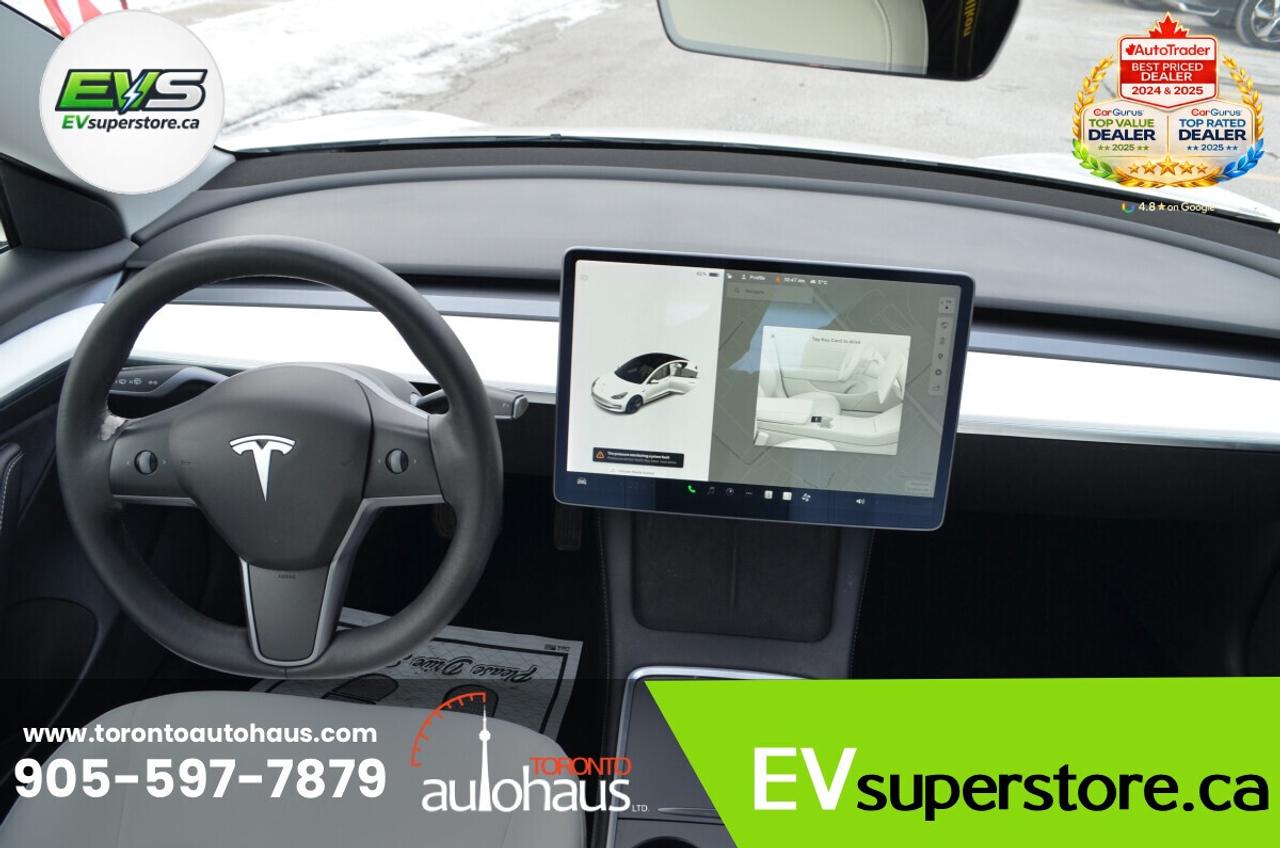 2021 Tesla Model 3 WHITE INTERIOR I OVER 100 TESLAS AT EVSUPERSTORE.C Photo