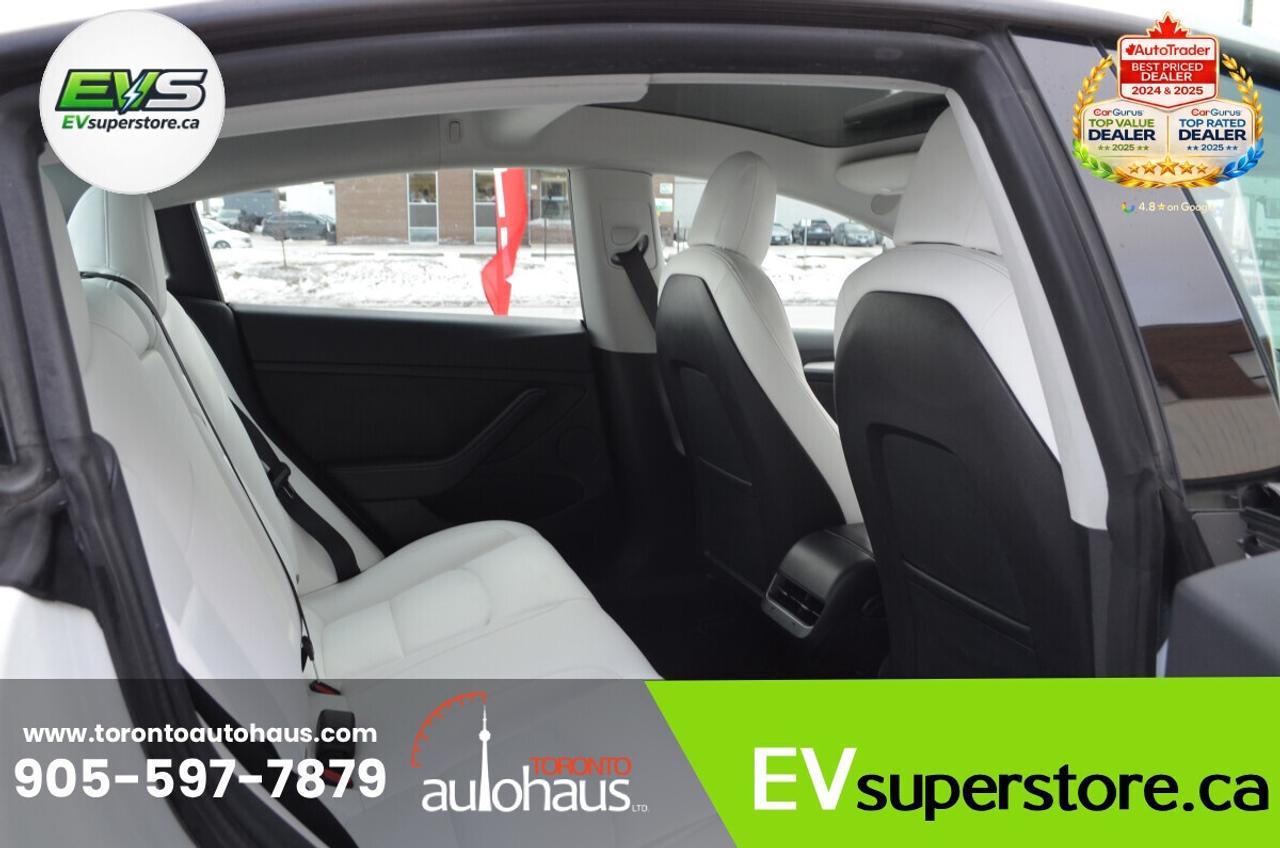 2021 Tesla Model 3 WHITE INTERIOR I OVER 100 TESLAS AT EVSUPERSTORE.C Photo