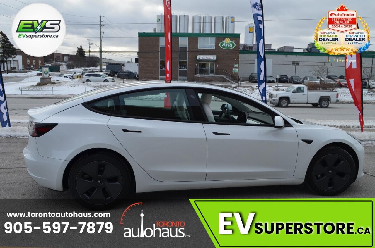 2021 Tesla Model 3 WHITE INTERIOR I OVER 100 TESLAS AT EVSUPERSTORE.C Photo