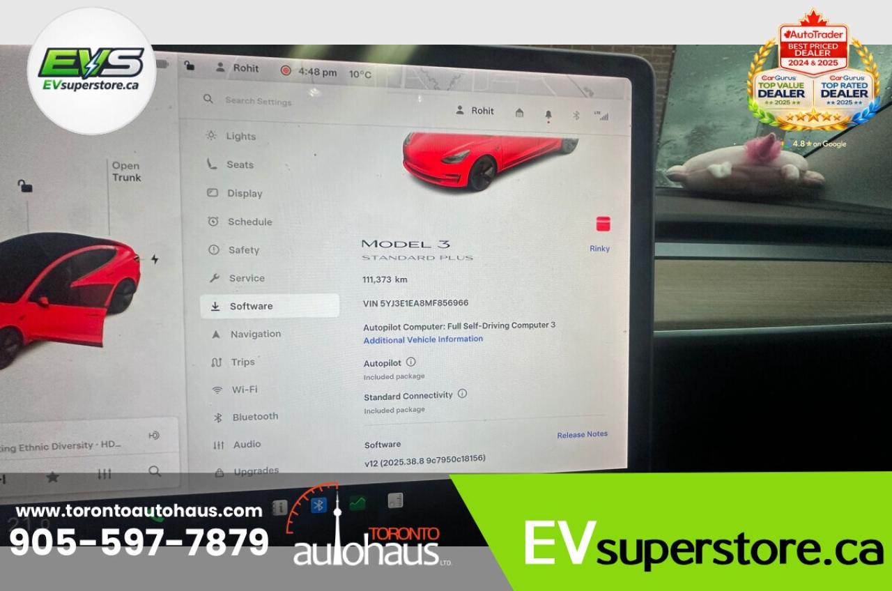 2021 Tesla Model 3 SR+ I OVER 100 TESLAS I EVSUPERSTORE.CA Photo