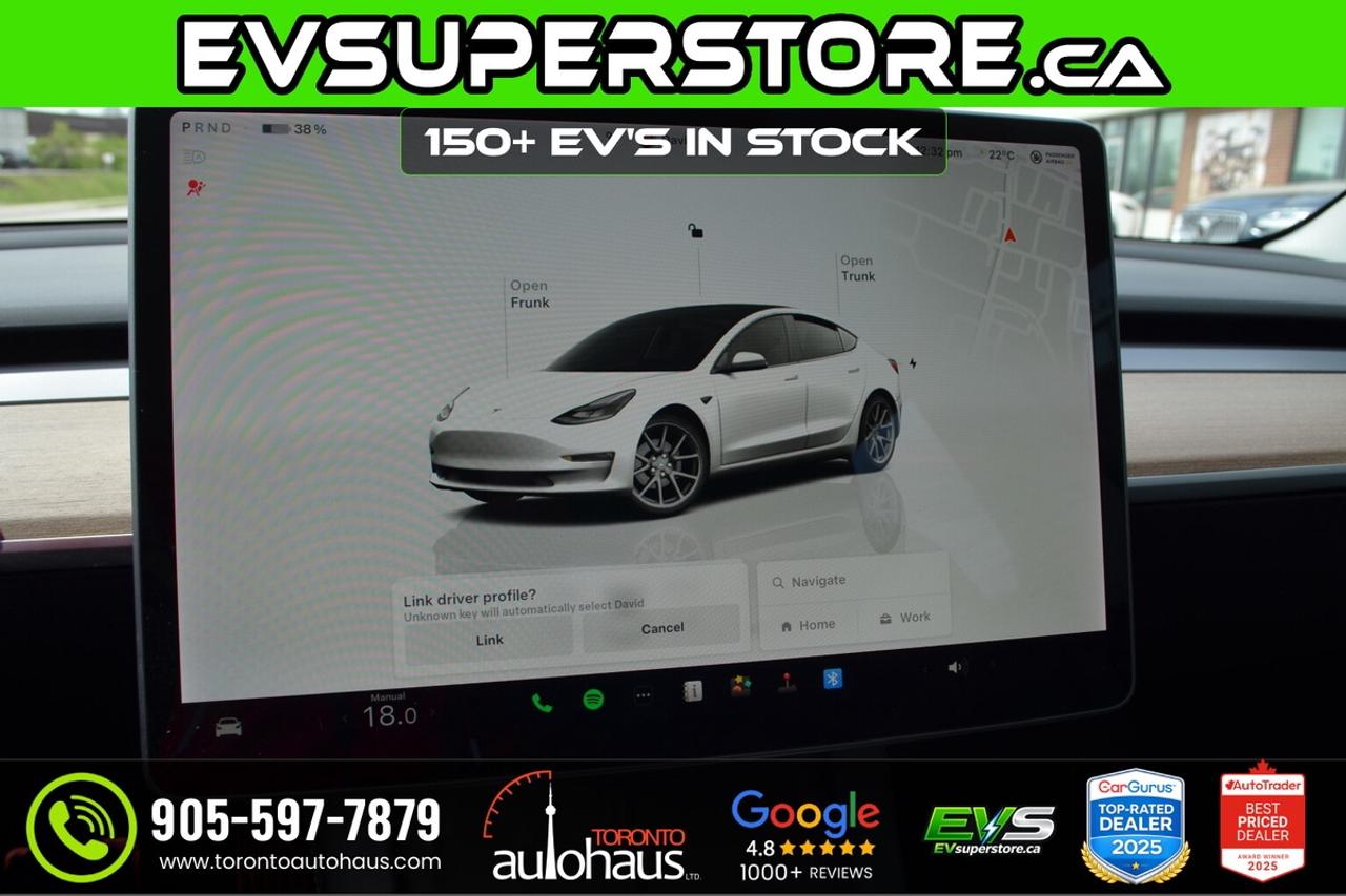 2021 Tesla Model 3 LR AWD I OVER 100 TESLAS EVSUPERSTORE.CA Photo