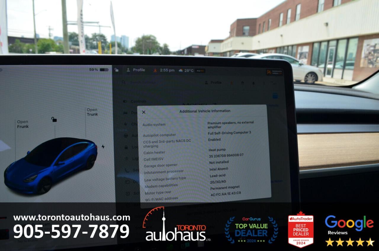 2021 Tesla Model 3 SR+ I OVER 100 TESLAS EVSUPERSTORE.CA Photo