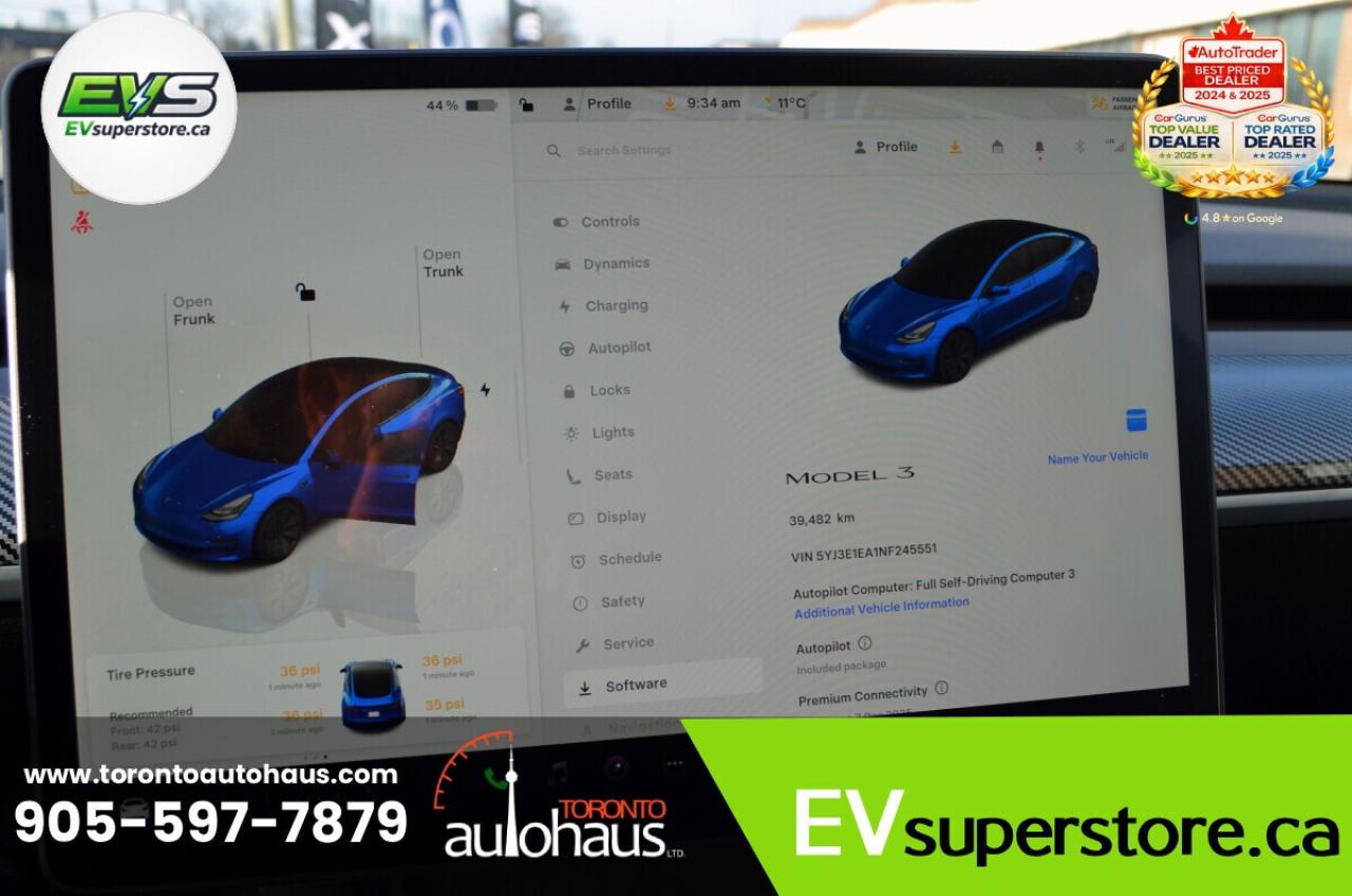 2022 Tesla Model 3 LFP I OVER 100 TESLAS EVSUPERSTORE.CA Photo