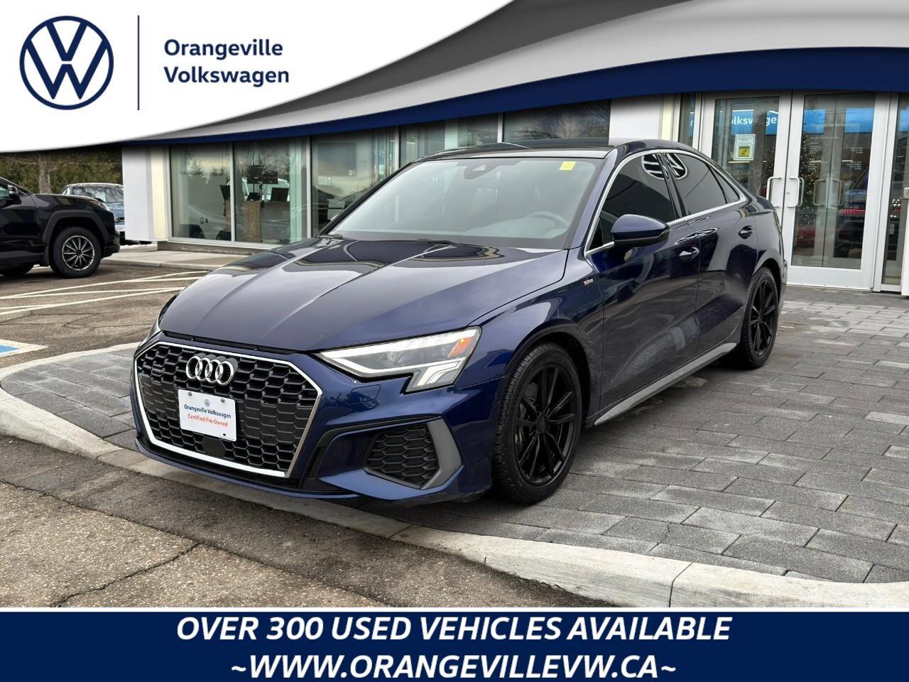 2022 Audi A3 ProgressivONE-OWNER, ACCIDENT-FREE, AWD, SUNROOF, Photo0