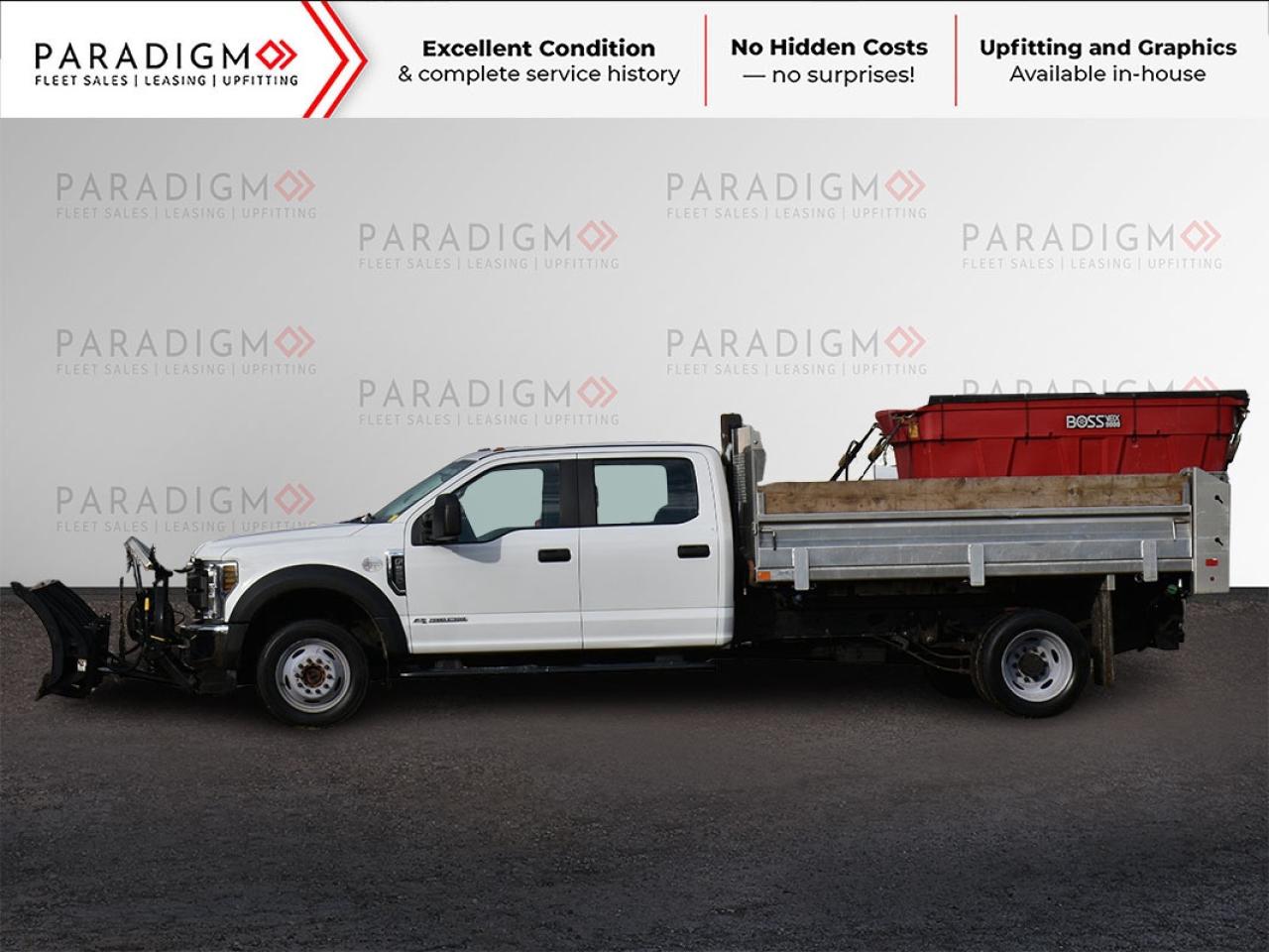 2019 Ford F-550 dump Truck PLOW AND SALTER INSTALLED! WORK READY!! Photo