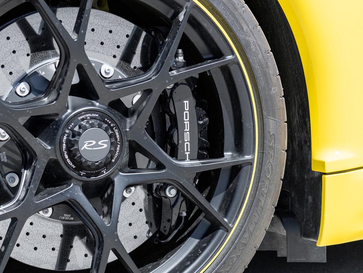 2025 Porsche 718 Cayman GT4 RS Coupe Porsche Ceramic Composite Brakes Fron Photo