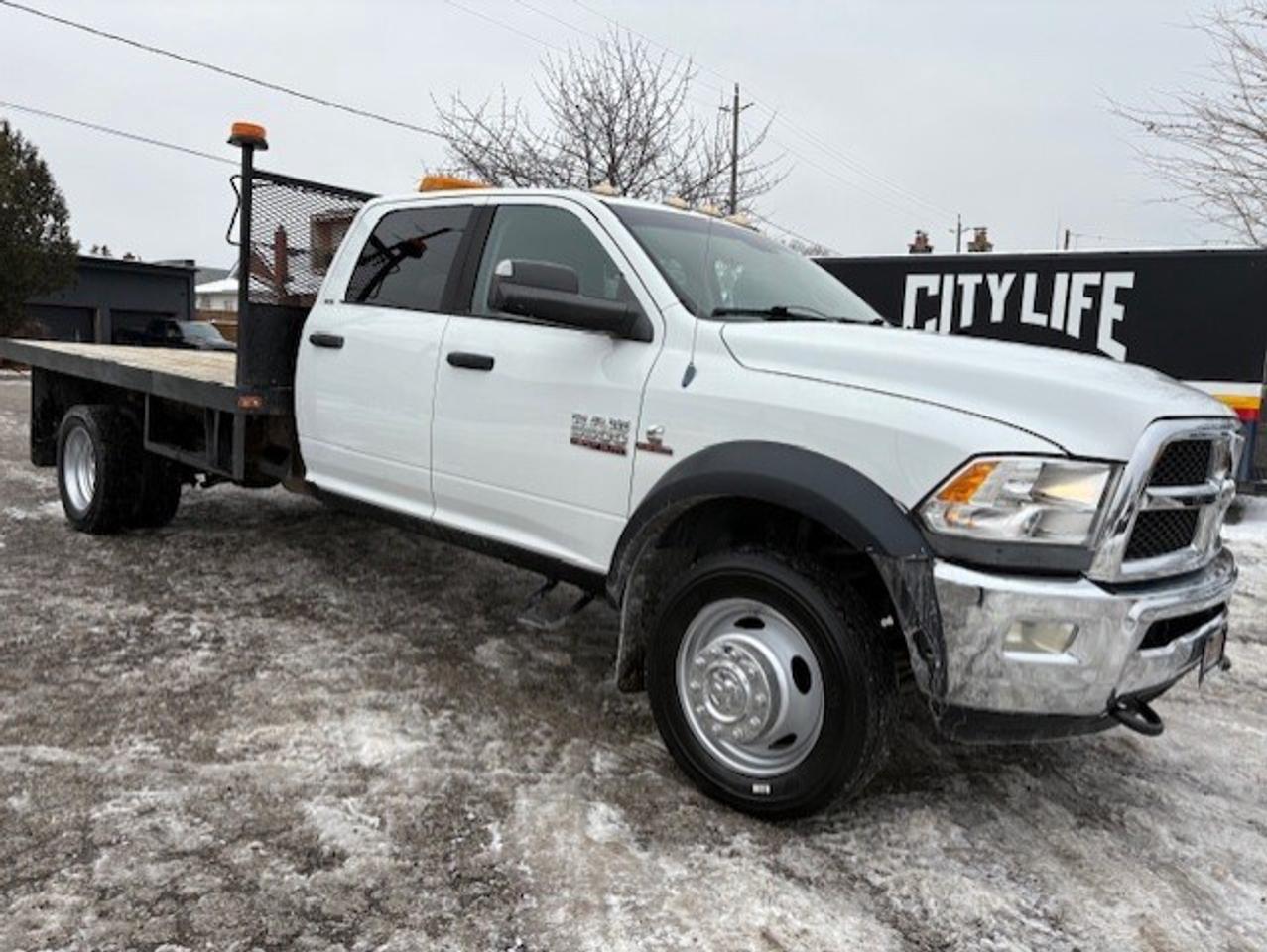 2013 RAM 5500 SLT 4WD 6.7L CUMMINS DIESEL-12' FLAT DECK-CREW CAB Photo