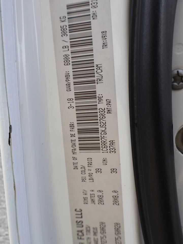 2018 RAM 1500 TRADESMAN 4WD CERTIFIED *ACCIDENT FREE* CAMERA BLUETOOTH CRUISE ALLOYS Photo