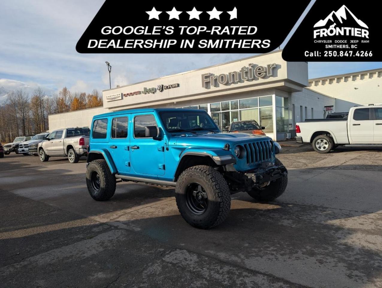 <p>The 2020 Jeep Wrangler Unlimited Rubicon is a bold and adventurous SUV that commands attention in any setting. With its rugged 4x4 capabilities and automatic transmission, this vehicle is ready to take on both city streets and off-road trails with confidence and ease.</p><p>The exterior boasts a rugged yet sophisticated design, complemented by alloy wheels that enhance its powerful stance. Inside, you'll find a comfortable cabin equipped with practical features like air conditioning and smart device integration, ensuring convenience on any journey. The leather steering wheel and heated mirrors add a touch of luxury to this adventurous ride.</p><p>Technology in the Wrangler Unlimited Rubicon is both exciting and functional. Equipped with a backup camera and Bluetooth connection, you'll enjoy improved safety and seamless connectivity during your drives. The satellite radio offers endless entertainment possibilities, while brake assist and keyless entry add to the overall safety and ease of use.</p><p>This SUV is perfect for adventurers and families alike who seek capability and style in their vehicle. Whether you're planning off-road excursions or tackling everyday errands, the Jeep Wrangler Unlimited Rubicon 4x4 offers the versatility and durability you need. For more details, visit our dealership and take this rugged SUV for a test drive today!</p>