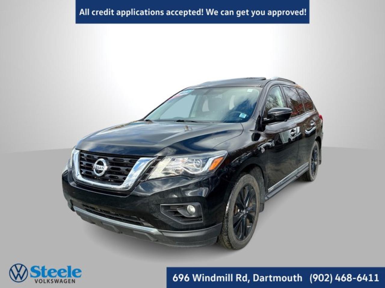 Recent Arrival!2017 Nissan Pathfinder Platinum 4D Sport Utility A1a1 4WD CVT with Xtronic V6At Steele Volkswagen, we have financing options available for all credit situations!, 4WD, 13 Speakers, Alloy wheels, Heated front seats, NissanConnect Services Powered By SiriusXM, NissanConnect w/Navigation, Power Liftgate, Radio: Bose Premium Audio System w/13 Speakers.This 2017 Nissan Pathfinder Platinum will not last long!! Call Now to reserve your Test Drive appointment!! 1-902-468-6411 or chat with us online at www.steelevw.ca.