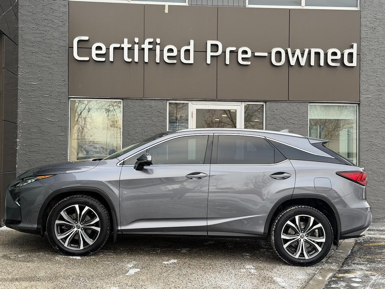 This Lexus RX350 LUXURY comes fully loaded with a reliable and responsive 3.5L V6 motor, automatic transmission with selectable drive modes, an amazing ALL WHEEL DRIVE system, 20-inch alloy wheels, power sunroof, front & rear parking sensors, heated / cooled power premium leather seats with memory, heated rear seats, heated steering wheel, NAVIGATION system, back-up camera, premium triple LED automatic headlights, power liftgate, proximity key with push start ignition, adaptive cruise control, Lane Departure Warning & Intervention, Forward Collision Warning with Emergency Braking, Bluetooth phone & audio connectivity, premium sound system and much more!!!