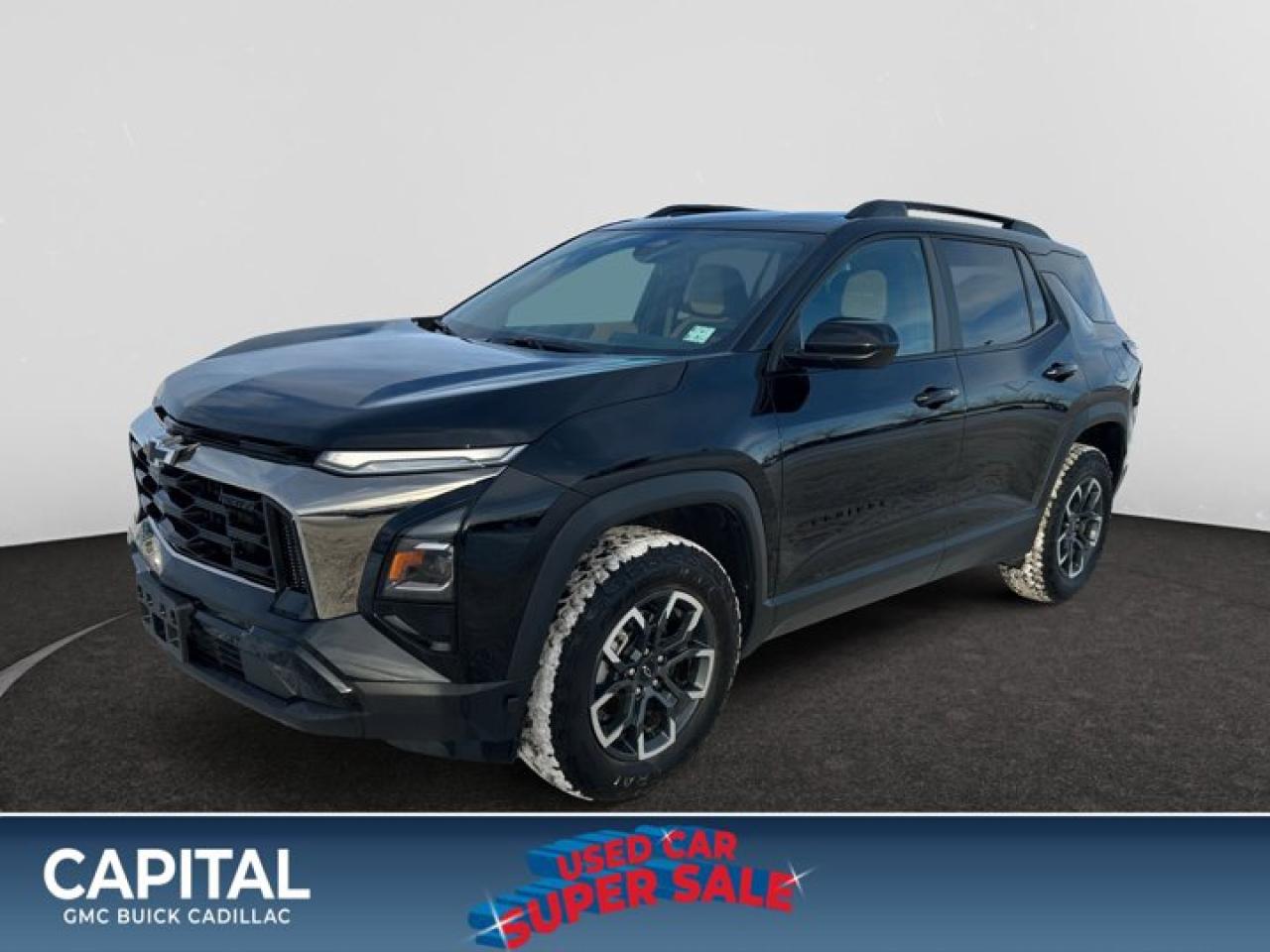 Offering excellent driving manners, this Chevrolet Equinox is MOSAIC BLACK in color and is equipped with a Turbocharged Gas I4 1.5L/ engine. This AWD SUV is compact enough for easy maneuverability yet provides an impressive cargo capacity. With standard options including keyless entry, a drivers seat power lumbar and vertical height adjustment, a Multi-Flex rear seat that slides for an additional 7.9 inches or rear legroom, ABS, Hill hold assist, traction control, OnStar, speed sensitive volume, auxiliary audio input jack, active noise cancellation, rear window defogger, telescopic steering column, Bluetooth, rear windshield wiper, and more. Available option includes a color 7 inch touch screen. Contact us today to schedule a test drive! Check out this vehicles pictures, features, options and specs, and let us know if you have any questions. Helping find the perfect vehicle FOR YOU is our only priority.P.S...Sometimes texting is easier. Text (or call) 306-801-9090 for fast answers at your fingertips!Dealer License #914248Disclaimer: All prices are plus taxes & fees. See dealer for Details. Dealer Permit # 914248