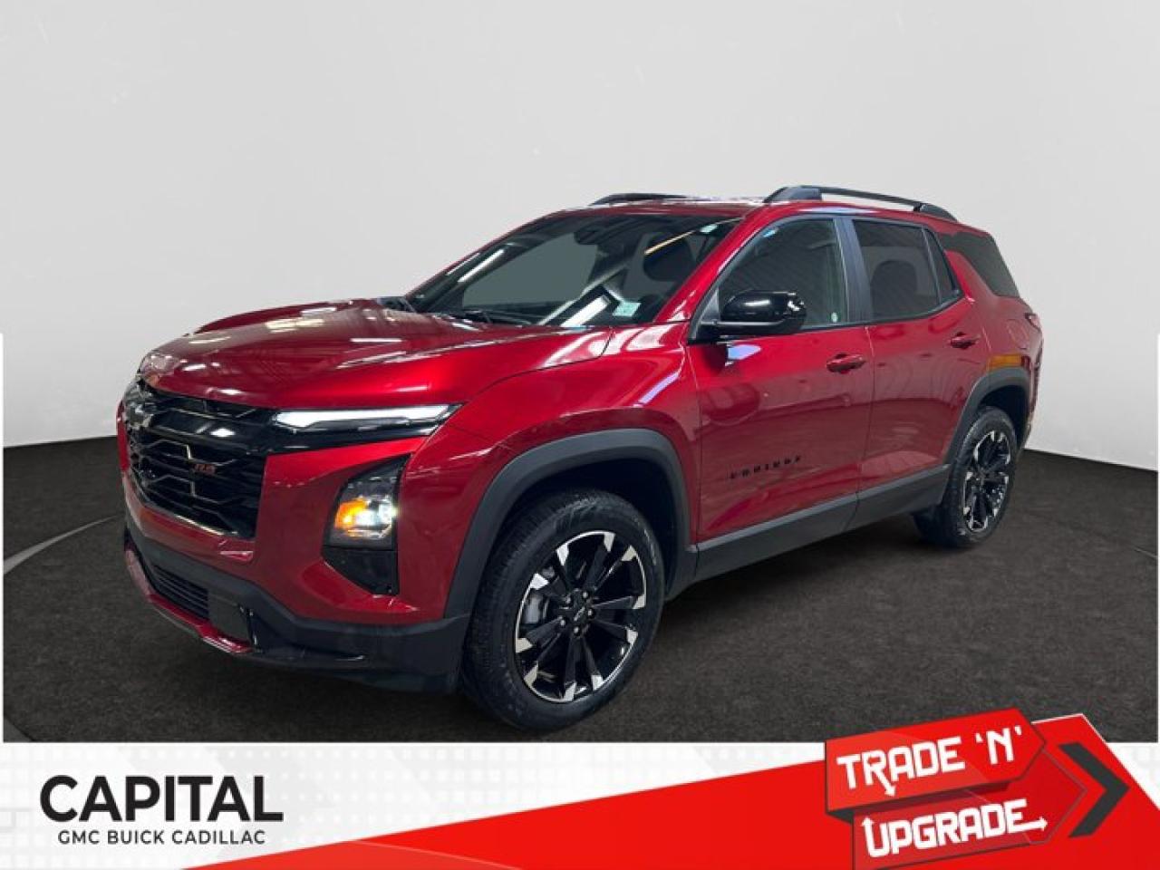 Offering excellent driving manners, this Chevrolet Equinox is Red in color and is equipped with a Turbocharged Gas I4 1.5L/ engine. This AWD SUV is compact enough for easy maneuverability yet provides an impressive cargo capacity. With standard options including keyless entry, a drivers seat power lumbar and vertical height adjustment, a Multi-Flex rear seat that slides for an additional 7.9 inches or rear legroom, ABS, Hill hold assist, traction control, OnStar, speed sensitive volume, auxiliary audio input jack, active noise cancellation, rear window defogger, telescopic steering column, Bluetooth, rear windshield wiper, and more. Available option includes a color 7 inch touch screen. Contact us today to schedule a test drive! Check out this vehicles pictures, features, options and specs, and let us know if you have any questions. Helping find the perfect vehicle FOR YOU is our only priority.P.S...Sometimes texting is easier. Text (or call) 306-801-9090 for fast answers at your fingertips!Dealer License #914248Disclaimer: All prices are plus taxes & fees. See dealer for Details. Dealer Permit # 914248