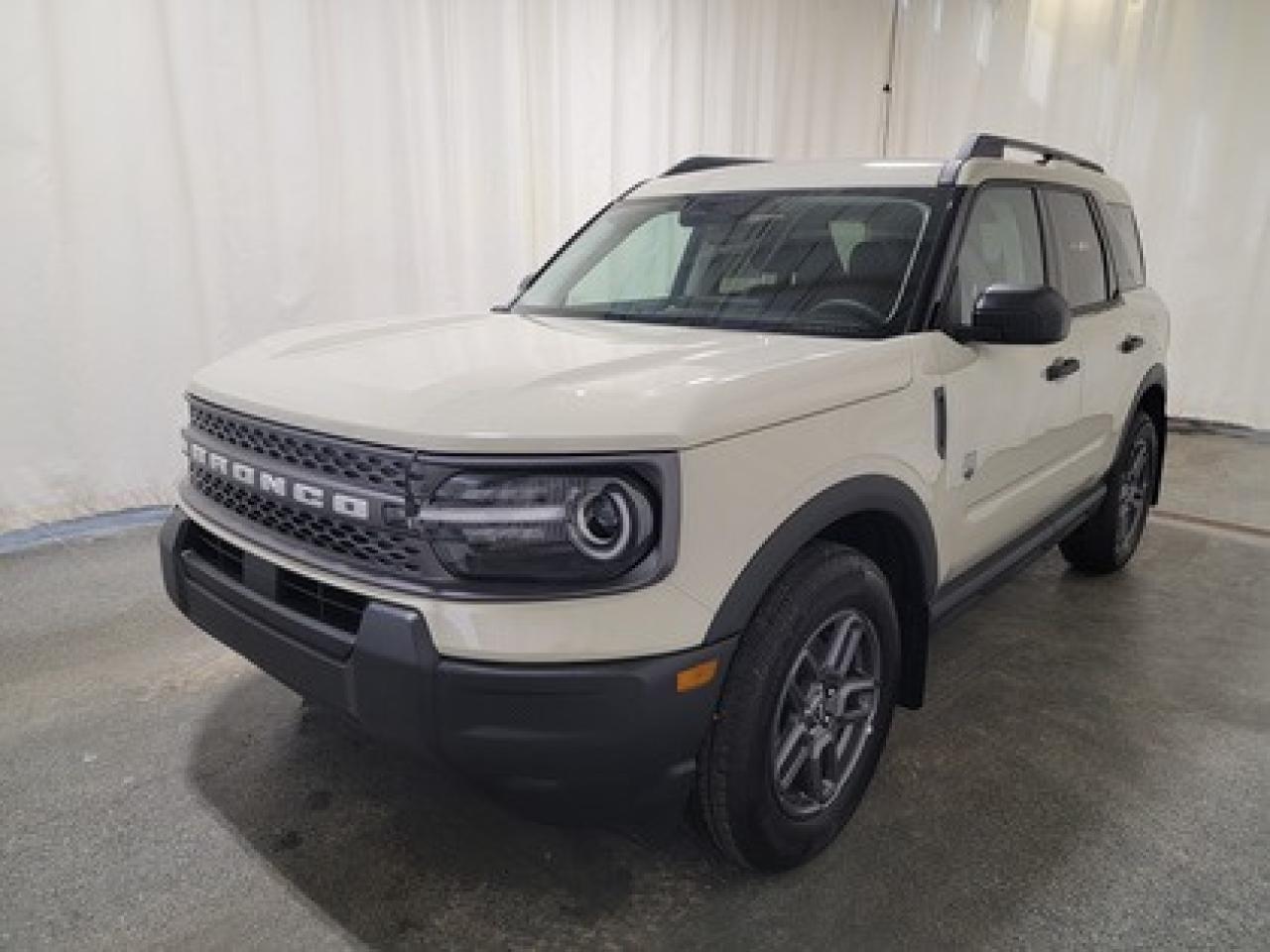 This rugged and refined 2025 Ford Bronco Sport Big Bend 200A stands out in Desert Sand. Built to tackle adventure and city streets alike, this 5-passenger SUV is powered by a 1.5L EcoBoost® engine, delivering 181 horsepower and 190 lb-ft of torque. Coupled with an 8-speed automatic transmission, the Bronco Sport offers impressive fuel efficiency and performance to match your lifestyle.

Key Features Include:
Heated Front Seats
8-Way Power Drivers Seat
SYNC® 4 with a 13.2 Color Touchscreen
Ford Co-Pilot360 Assist+ featuring Adaptive Cruise Control with Stop & Go
Terrain Management System with 5 G.O.A.T. Modes
LED Headlamps, Fog Lamps, and Signature Lighting
17 Carbonized Grey-Painted High Gloss Aluminum Wheels
Wireless Apple CarPlay® and Android Auto Compatibility
Rain-Sensing Windshield Wipers and Privacy Glass
Intelligent Access with Push-Button Start

Saskatchewans weather is no match for the Bronco Sport Big Bend, thanks to its thoughtful design and advanced technology. The vehicle offers enhanced safety features such as BLIS® (Blind Spot Information System) with Cross-Traffic Alert, Hill Start Assist, and a Rearview Camera with Backup Assist Grid Lines. Inside, comfort is prioritized with electronic automatic temperature control, a premium sound system, heated front seats, and additional storage solutions.

Bennett Dunlop Ford, proudly serving Regina for over 40 years, is conveniently located at 770 Broad Street. With over 3,500 Google reviews, our reputation reflects our commitment to providing a fast, easy, and enjoyable vehicle-buying experience. We eliminate the hassle with no admin or documentation fees, transparent upfront pricing that lets you shop with total confidence. But were more than just a dealershipwere driven to make a difference by supporting local community initiatives and events that matter to you. Visit Bennett Dunlop Ford today and experience why were Reginas trusted choice for quality vehicles, exceptional service, and a genuine commitment to driving change in our community!
