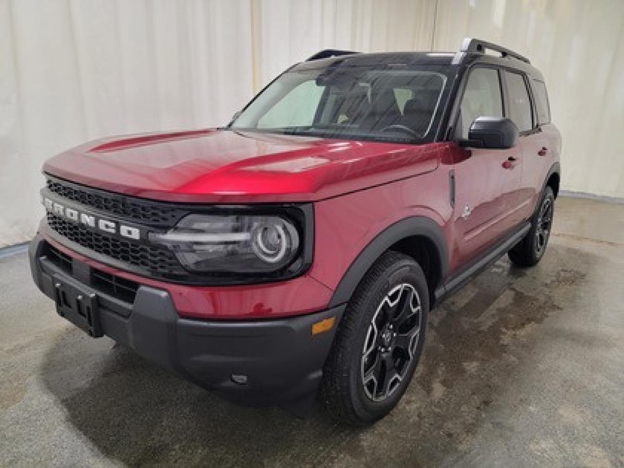This all-new 2025 Ford Bronco Sport Outer Banks 300A shines in Ruby Red Metallic Tinted Clearcoat. This 5-passenger compact SUV is powered by the 1.5L EcoBoost® engine, delivering 181 horsepower and 190 lb-ft of torque. With an 8-speed automatic transmission and Auto Start-Stop Technology, it offers a smooth yet efficient drive, ideal for city commutes or highway adventures.

Key Features:
Premium-Trimmed Sport Contour Heated Front Seats
Premium-Wrapped Heated Steering Wheel
Rear Parking Sensors
Memory Drivers Seat and Side Mirrors
6-Way Power Passenger Seat
Push-Button Start
SYNC® 4 with a 13.2-inch Center Display, Wireless Apple CarPlay® and Android Auto
18 Machined-Face Ebony Black-Painted Aluminum Wheels
Dual-Zone Electronic Automatic Temperature Control
Terrain Management System with 5 G.O.A.T. Modes (Normal, ECO, Sport, Slippery, Off-Road)
LED Headlights, Fog Lights, and Signature Lights
FordPass® Connect with Remote Start

The 2025 Bronco Sport Outer Banks is designed to handle all seasons in Saskatchewan. With intelligent 4x4, rain-sensing windshield wipers, privacy glass, and a heated steering wheel, it ensures comfort and capability in challenging climates. This model also boasts advanced safety systems like Pre-Collision Assist with Automatic Emergency Braking and BLIS® (Blind Spot Information System) and rear Cross-Traffic braking.

Bennett Dunlop Ford, proudly serving Regina for over 40 years, is conveniently located at 770 Broad Street. With over 3,500 Google reviews, our reputation reflects our commitment to providing a fast, easy, and enjoyable vehicle-buying experience. We eliminate the hassle with no admin or documentation fees, transparent upfront pricing that lets you shop with total confidence. But were more than just a dealershipwere driven to make a difference by supporting local community initiatives and events that matter to you. Visit Bennett Dunlop Ford today and experience why were Reginas trusted choice for quality vehicles, exceptional service, and a genuine commitment to driving change in our community!