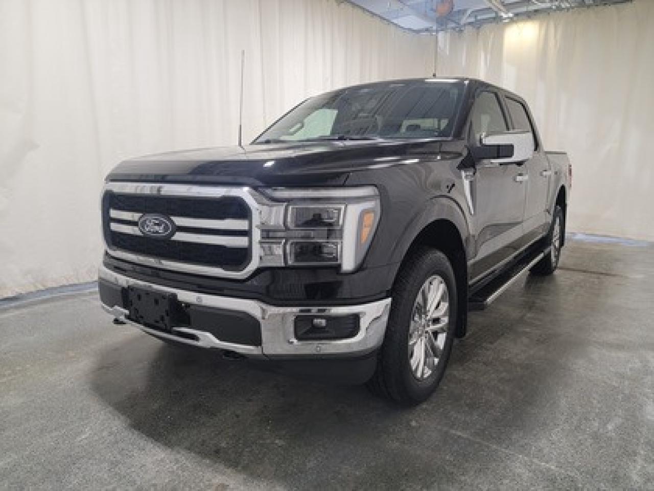 This all-new 2025 Ford F-150 Lariat is showcased in the elegant Agate Black Metallic. Equipped with the powerful 5.0L V8 engine, it produces 400 horsepower and 500 lb-ft of torque. Paired with a 10-speed automatic transmission, this truck is built to deliver excellent fuel efficiency giving it a combined highway/city rating of 12.8L 100/km (22 miles per gallon).

Key Features:
Ford Co-Pilot360 Assist 2.0
Adaptive Cruise Control
360-Degreee Camera
Lane Centering Assist
Evasive Steering Assist
Front Parking Sensors
14 Speaker B&O Sound System
Connected Navigation
Remote Start System
Universal Garage Door Opener
Heated Steering Wheel
Memory Driver Seat
Heated And Ventilated Front Seats
Engine Block Heater
FX4 Off Road Package
Bed Utility Package

Bennett Dunlop Ford, proudly serving Regina for over 40 years, is conveniently located at 770 Broad Street. With over 3,500 Google reviews, our reputation reflects our commitment to providing a fast, easy, and enjoyable vehicle-buying experience. We eliminate the hassle with no admin or documentation fees, transparent upfront pricing, and a money-back guarantee that lets you shop with total confidence. But were more than just a dealershipwere driven to make a difference by supporting local community initiatives and events that matter to you. Visit Bennett Dunlop Ford today and experience why were Reginas trusted choice for quality vehicles, exceptional service, and a genuine commitment to driving change in our community!