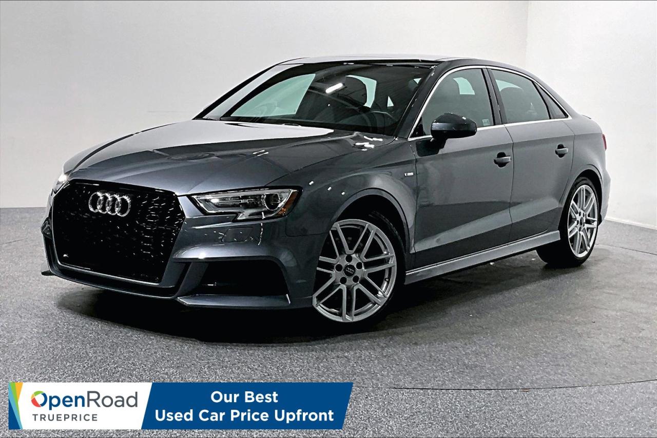 2020 Audi A3 2.0T Komfort quattro &ndash; Premium Performance in a Compact Luxury Sedan Experience refined German engineering with this 2020 Audi A3 2.0T Komfort quattro, a perfect blend of performance, comfort, and year-round confidence. Powered by a turbocharged 2.0L engine and paired with Audi&rsquo;s legendary quattro all-wheel drive, this A3 delivers responsive acceleration, excellent handling, and confidence in all driving conditions. Inside, you&rsquo;ll find a thoughtfully designed cabin featuring premium materials, leather seating, heated front seats, dual-zone climate control, and Audi&rsquo;s intuitive infotainment system with Bluetooth connectivity. The sleek exterior styling is complemented by Audi&rsquo;s signature LED lighting and alloy wheels, giving this sedan a sporty yet sophisticated presence. Ideal for commuting or weekend drives, the A3 offers impressive fuel efficiency without sacrificing performance or luxury. This vehicle has been fully inspected and reconditioned to meet OpenRoad&rsquo;s high standards. Key Features:   2.0L Turbocharged Engine   quattro All-Wheel Drive   Automatic Transmission   Heated Leather Seats   Dual-Zone Climate Control   Bluetooth & Audi Infotainment System   Alloy Wheels   Advanced Safety Features   Visit OpenRoad Mazda Port Moody today to experience this 2020 Audi A3 for yourself. Luxury, performance, and confidence&mdash;wrapped in one exceptional package.