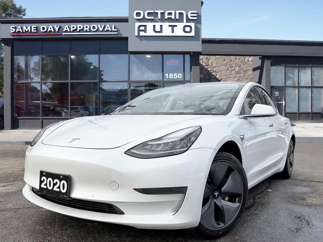 <p data-start=200 data-end=936><strong data-start=200 data-end=936><span><font color=#000000>2020 Tesla Model 3 Standard Range Plus RWD accident free a sleek, all-electric sedan offering smooth performance, instant acceleration, and modern minimalist design. Featuring rear-wheel drive and a single-speed automatic transmission, it delivers a quiet, responsive driving experience ideal for both city driving and highway cruising. The Model 3 is known for its clean interior layout, advanced technology, and low operating costs, making it an excellent choice for drivers looking to transition into electric ownership. With its accident-free history, refined driving dynamics, and Teslas innovative engineering, the 2020 Model 3 Standard Range Plus RWD is a great blend of efficiency, performance, and everyday practicality.</font></span></strong></p><p data-start=938 data-end=1060><font color=#000000><span><br></span></font></p><p data-start=938 data-end=1060><font color=#000000><span>Available Now at Octane Used Cars!</span><br data-start=972 data-end=975><span> 1850 Lawrence Ave E, Scarborough, ON M1R 2Y4</span><br data-start=1019 data-end=1022><span> Call us today to book your test drive!</span></font></p><hr data-start=1063 data-end=1066><h3 data-start=1068 data-end=1087><span><font color=#000000><b><br></b></font></span></h3><h3 data-start=1068 data-end=1087><span><font color=#000000><b>CERTIFICATION</b></font></span></h3><p data-start=1089 data-end=1435><span><font color=#000000>All our vehicles go through a comprehensive safety inspection that exceeds industry standards. Certification includes a full inspection, oil change, and professional detailing before delivery. Vehicles are not drivable if not certified and not e-tested. A certification package is available for $699. Trade-ins welcome. Taxes and licensing extra.</font></span></p><hr data-start=1438 data-end=1441><h3 data-start=1443 data-end=1458><span><font color=#000000><b><br></b></font></span></h3><h3 data-start=1443 data-end=1458><span><font color=#000000><b>FINANCING</b></font></span></h3><p data-start=1460 data-end=1629><span><font color=#000000>Good credit, bad credit, or no credit we can help. Instant approvals available with flexible plans tailored to your needs. Financing deals are subject to an admin fee.</font></span></p><hr data-start=1632 data-end=1635><h3 data-start=1637 data-end=1651><span><font color=#000000><b><br></b></font></span></h3><h3 data-start=1637 data-end=1651><span><font color=#000000><b>WARRANTY</b></font></span></h3><p data-start=1653 data-end=1761><span><font color=#000000>This Tesla Model 3 qualifies for extended warranty options. Our team can help you choose the right coverage.</font></span></p><hr data-start=1764 data-end=1767><h3 data-start=1769 data-end=1780><span><font color=#000000><b><br></b></font></span></h3><h3 data-start=1769 data-end=1780><span><font color=#000000><b>PRICE</b></font></span></h3><p><span><font color=#000000> </font></span></p><p data-start=1782 data-end=1977><span><font color=#000000>At Octane Used Cars, we offer fair, transparent, no-haggle pricing. We monitor the market to keep our vehicles priced below average, giving you the best deal with a no-pressure buying experience</font></span></p>