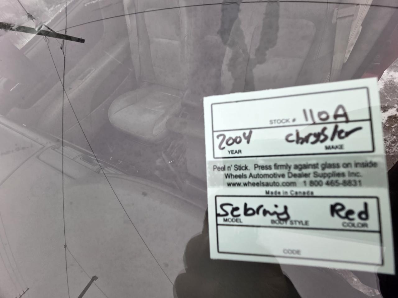 2004 Chrysler Sebring LIMITED, CONVERTIBLE, AUTO, ONLY 194KMS, AS IS Photo