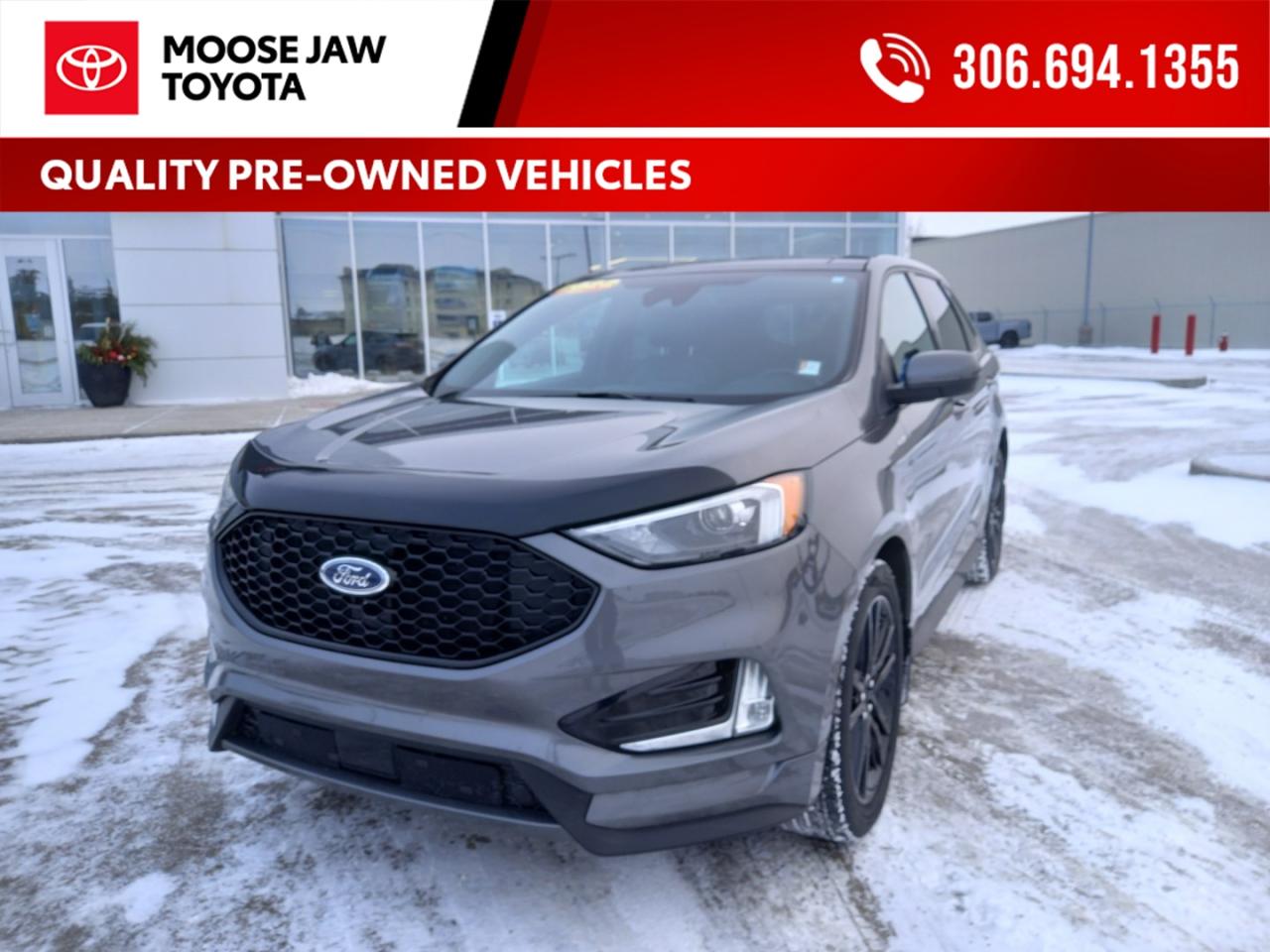 Local Trade  2022 Ford Edge ST-Line
Low mileage and sporty style. This 2022 Edge ST-Line delivers bold design, modern tech, and confident performance in a refined midsize SUV.

Edge ST-Line  Sporty looks, everyday comfort.