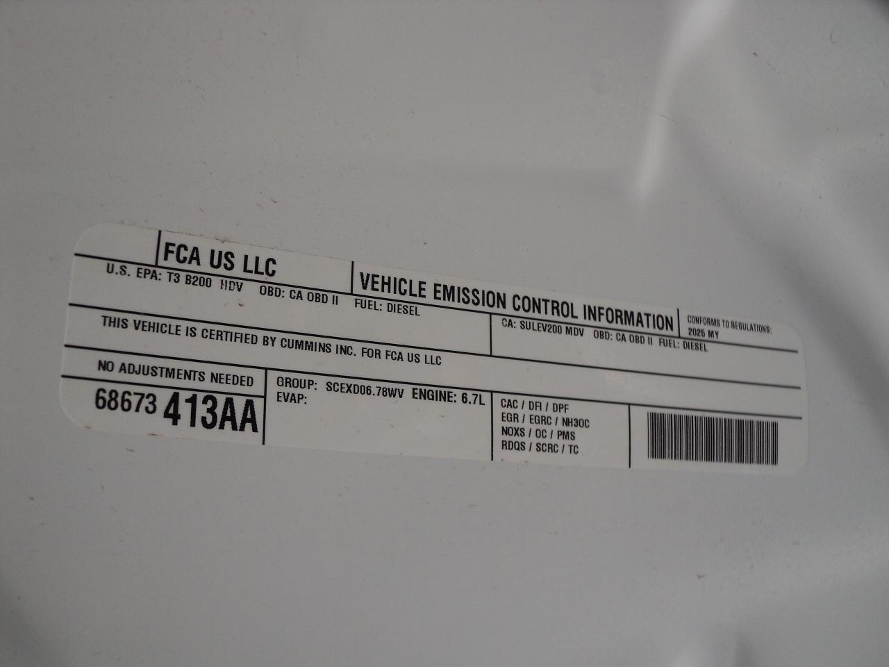 2025 RAM 3500 Tradesman CrewCab 4x4 6.7L6cylTurboDiesel 8' Box Photo